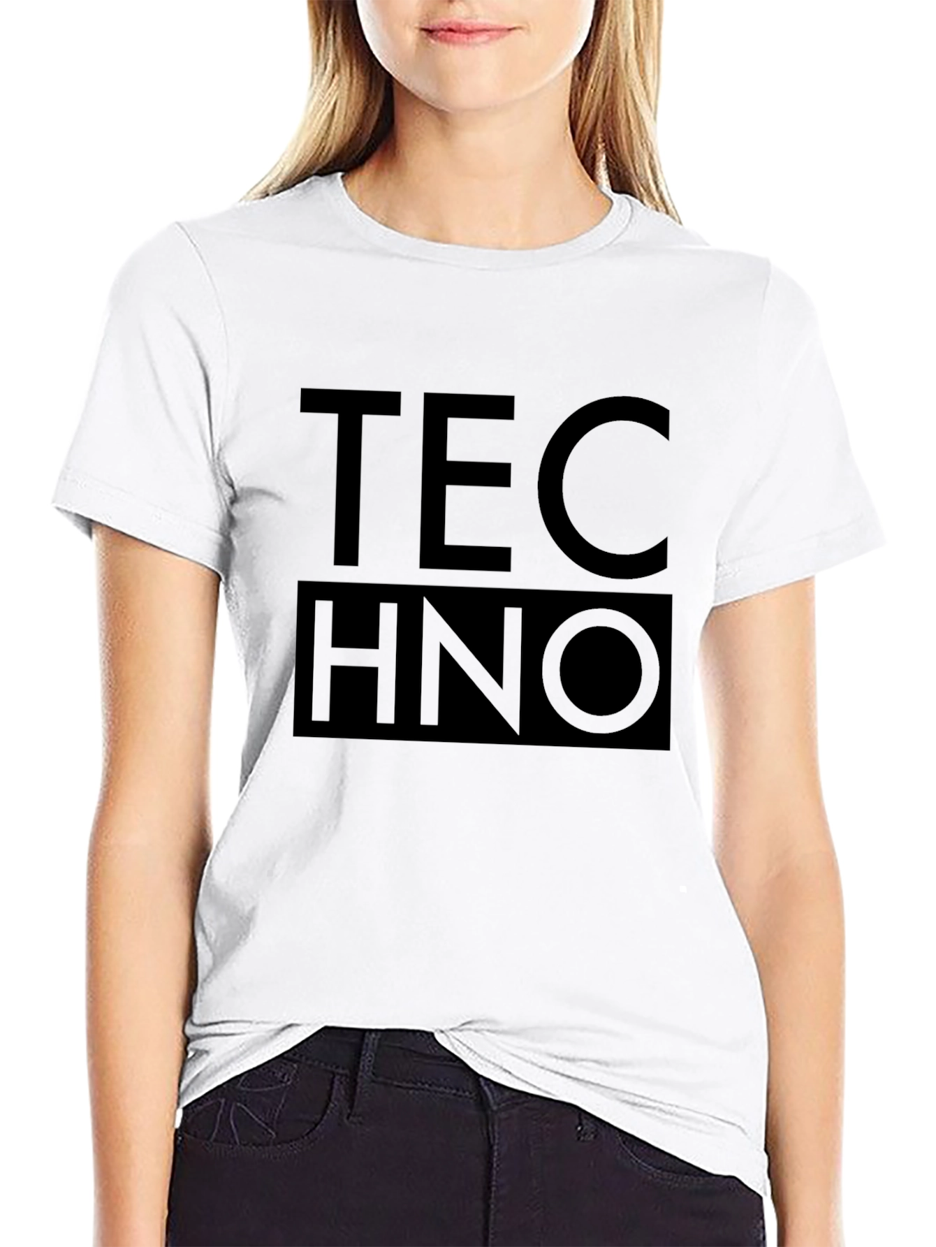 Techno Graphic Black T-Shirt