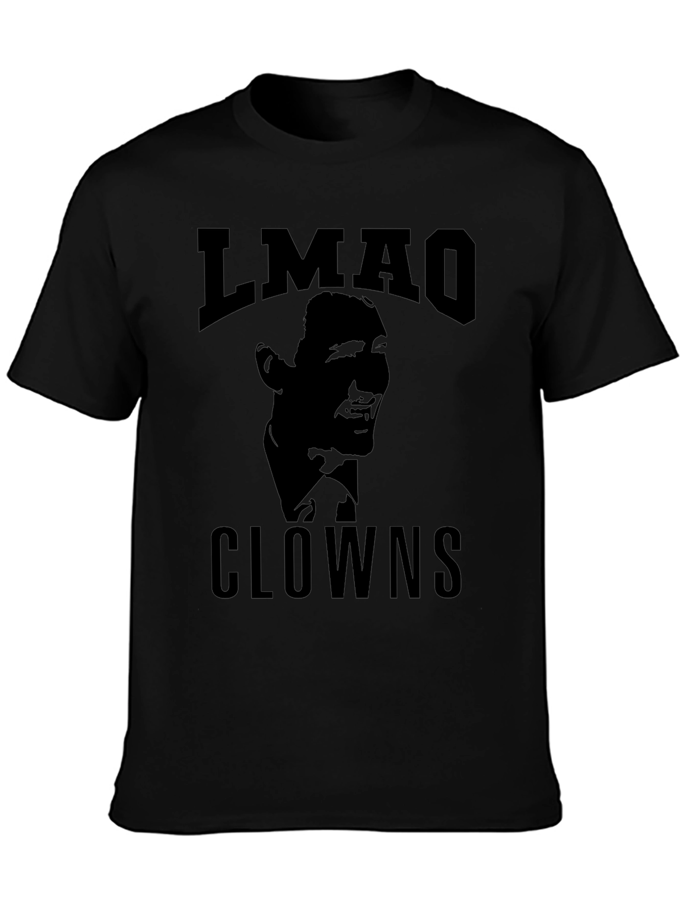 LMAO Clowns Graphic Tee - Black Cotton Blend