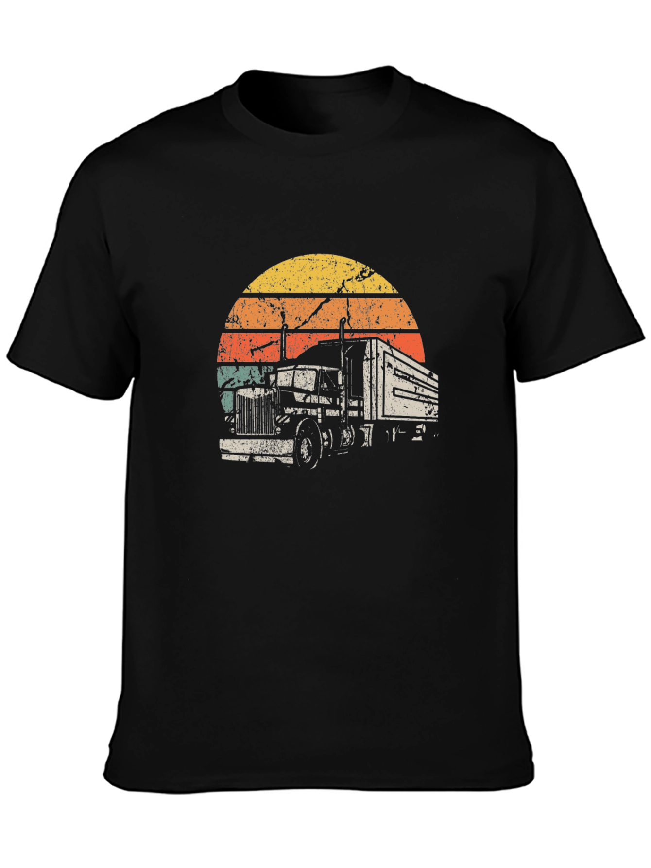 Retro Truck Sunset Graphic T-Shirt