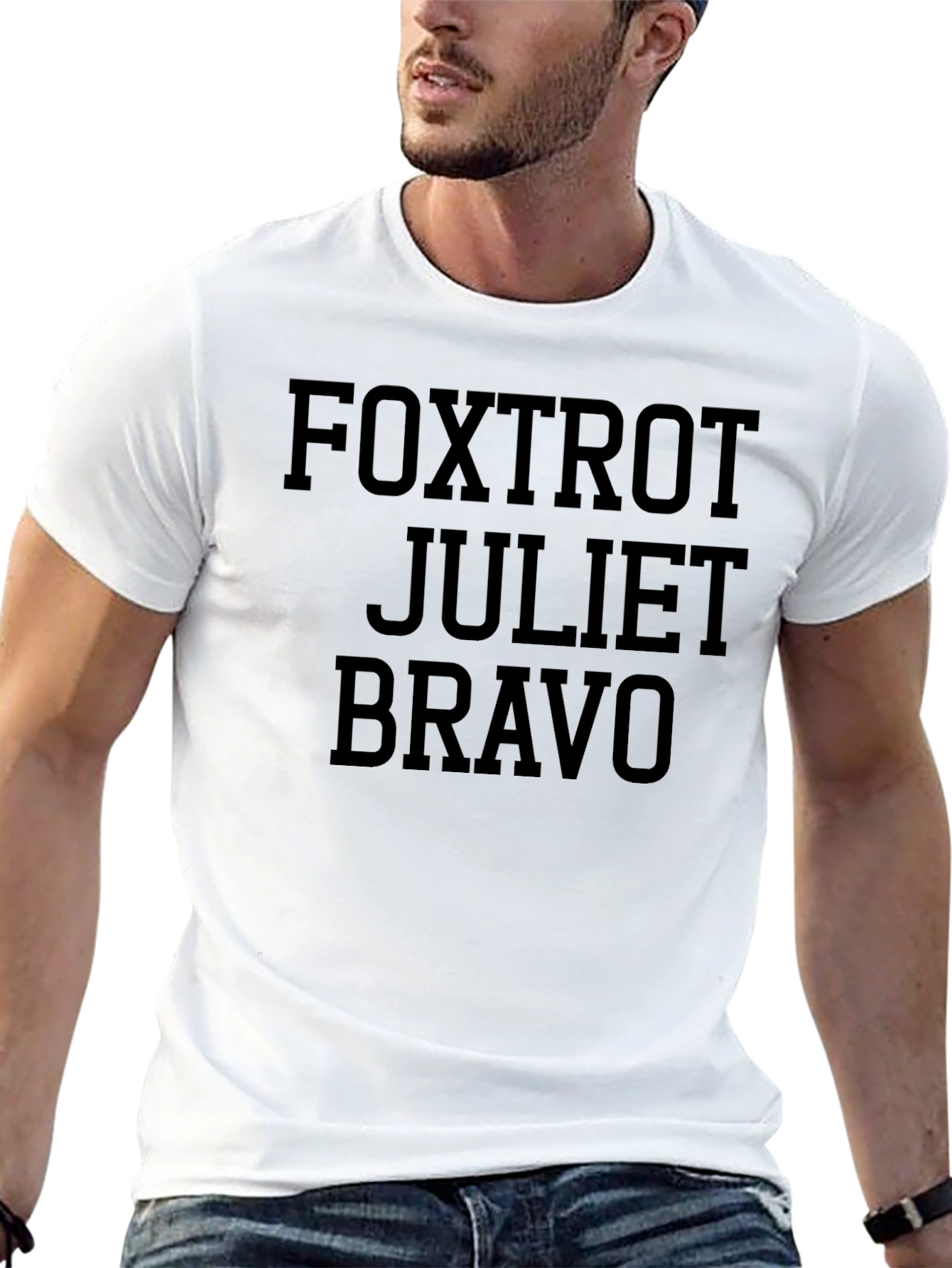 Foxtrot Juliet Bravo Graphic Tee - Military Alphabet Shirt