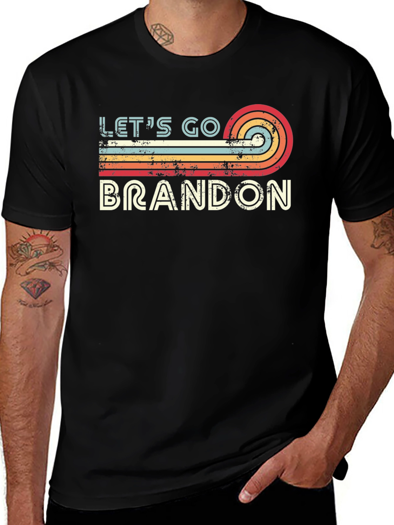Lets Go Brandon Retro T-Shirt
