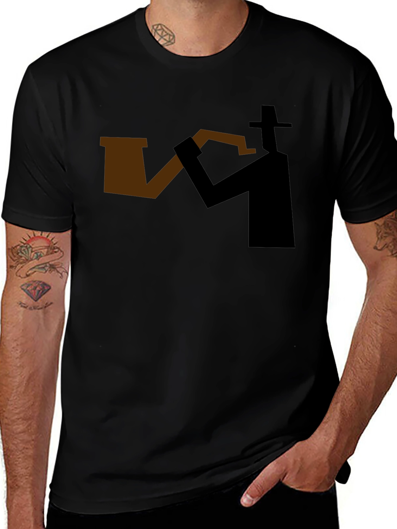 Detective Smoking Pipe T-Shirt - Sleek Design
