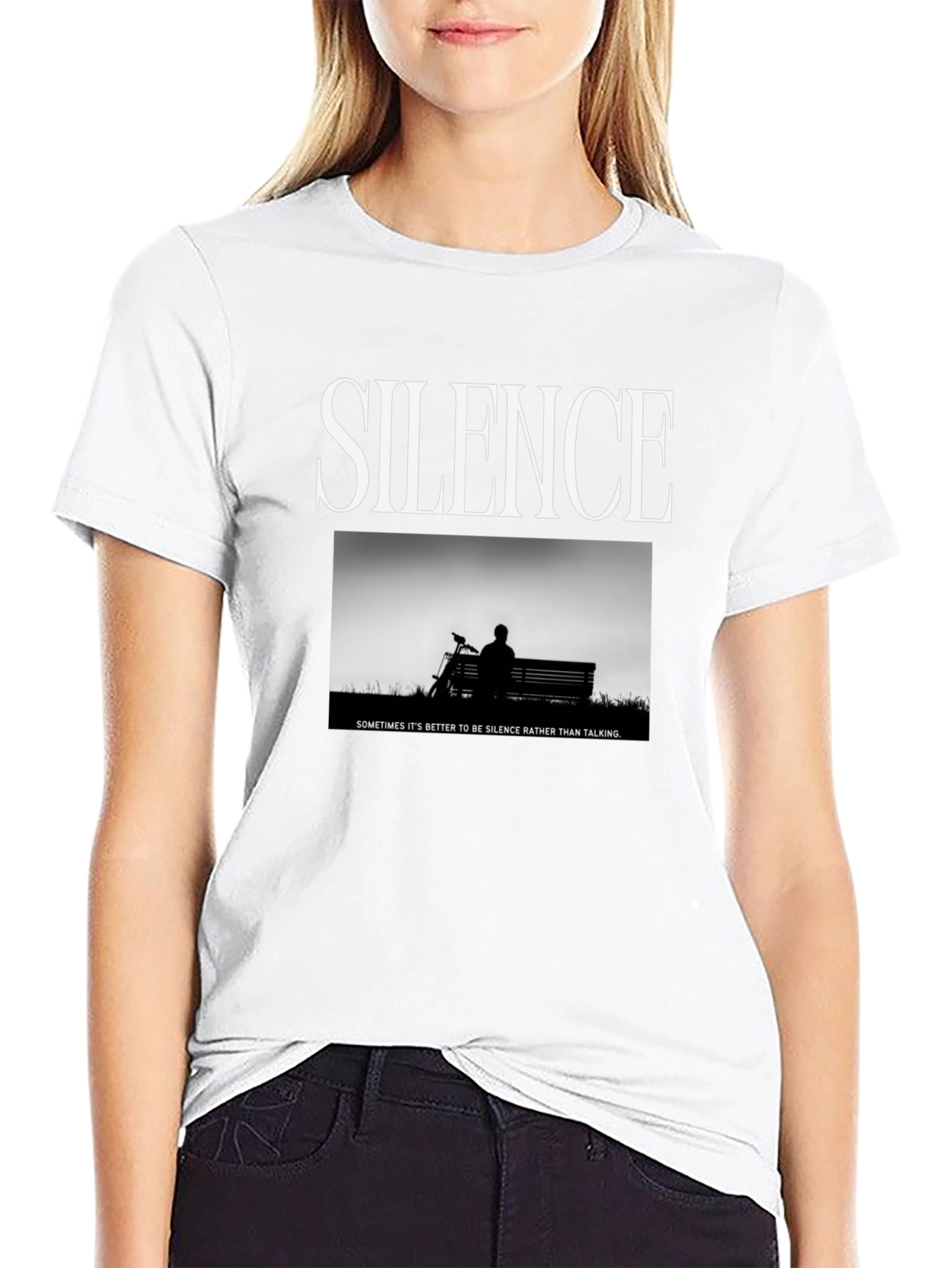 Silence Graphic T-Shirt - Sometimes Its Better