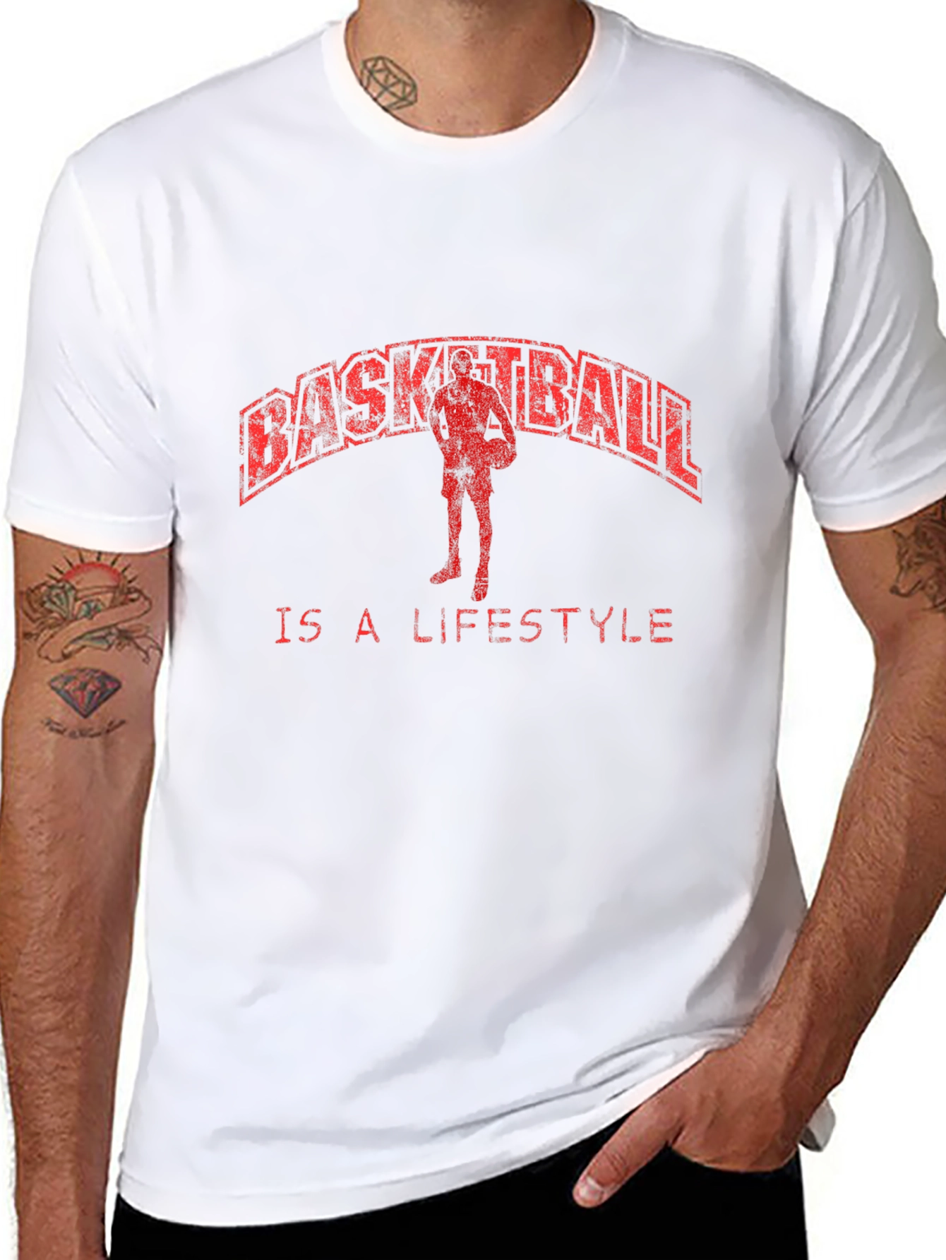 Basketball Lifestyle Graphic Tee - Cool Design