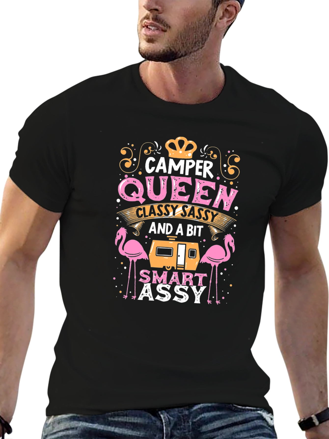 Camper Queen T-Shirt: Classy Sassy & Smart Assy