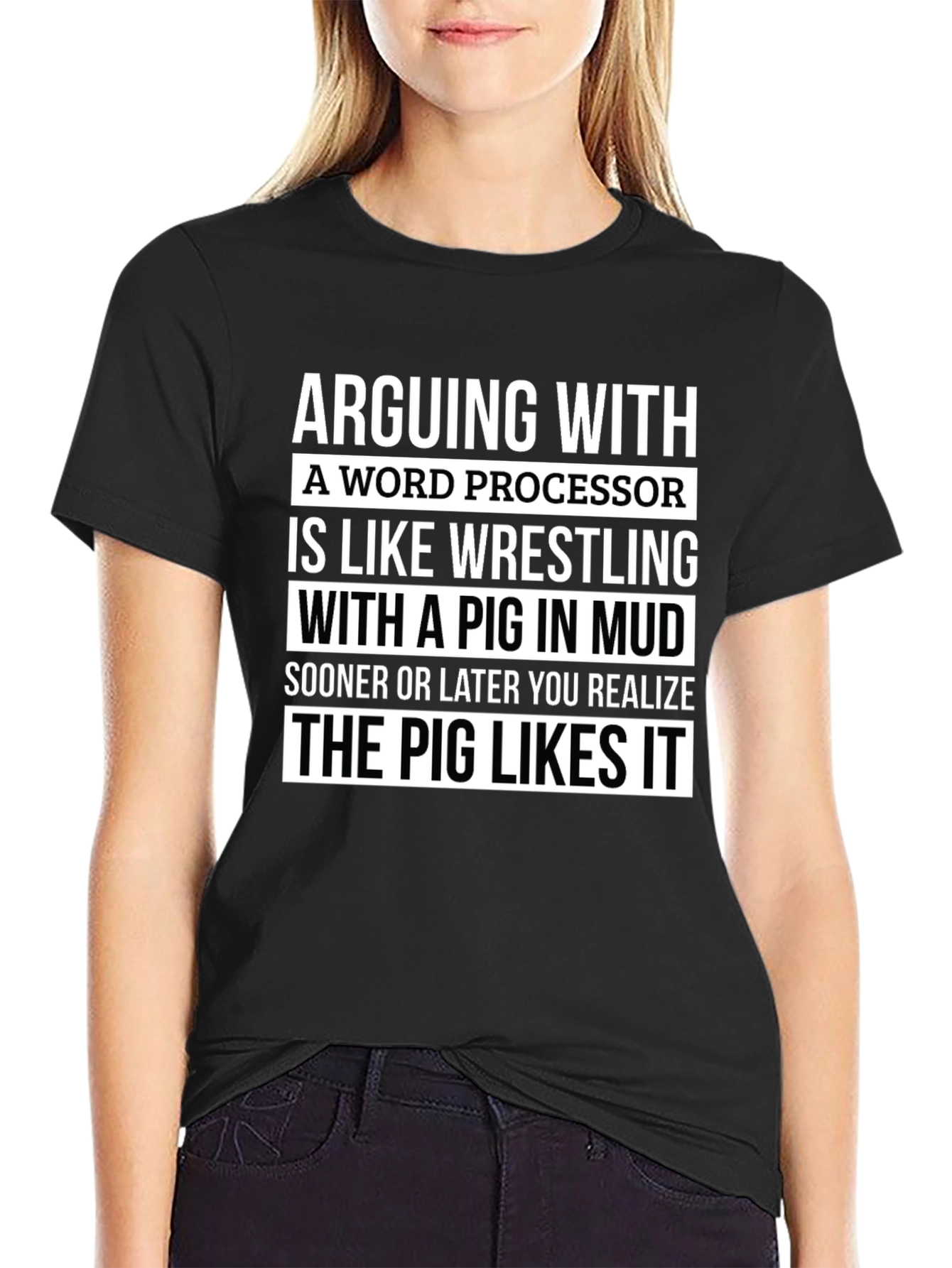 Arguing with a Word Processor Funny T-Shirt
