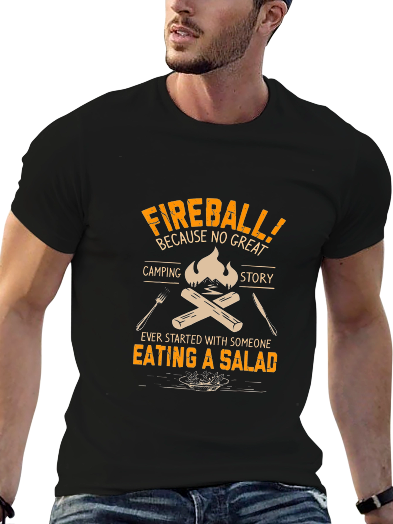 Fireball Camping Story T-Shirt