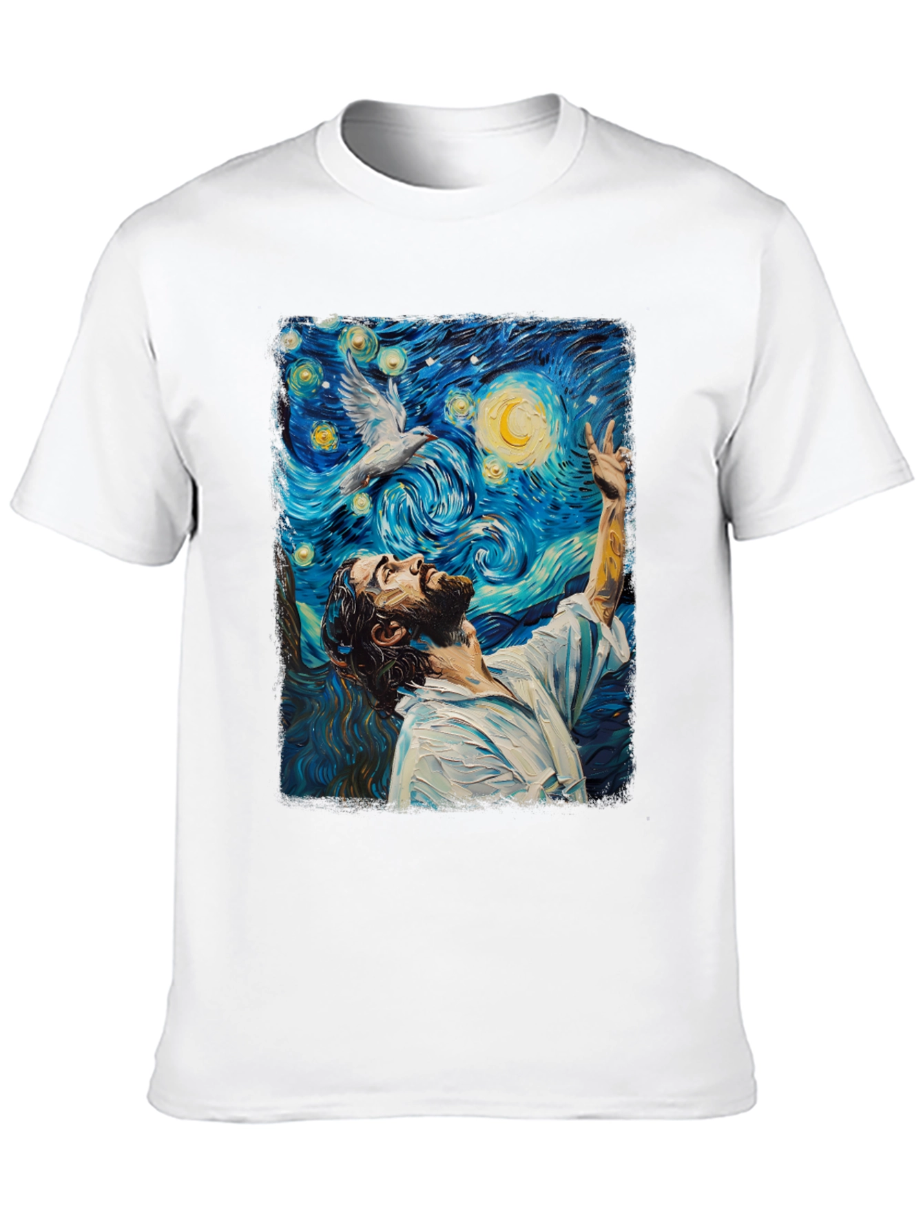 Starry Night Jesus Graphic Tee