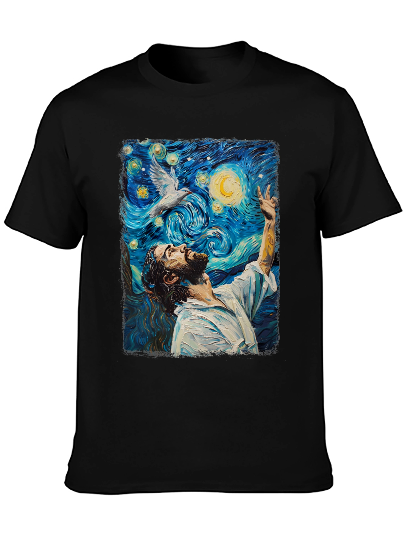 Starry Night Jesus Graphic Tee