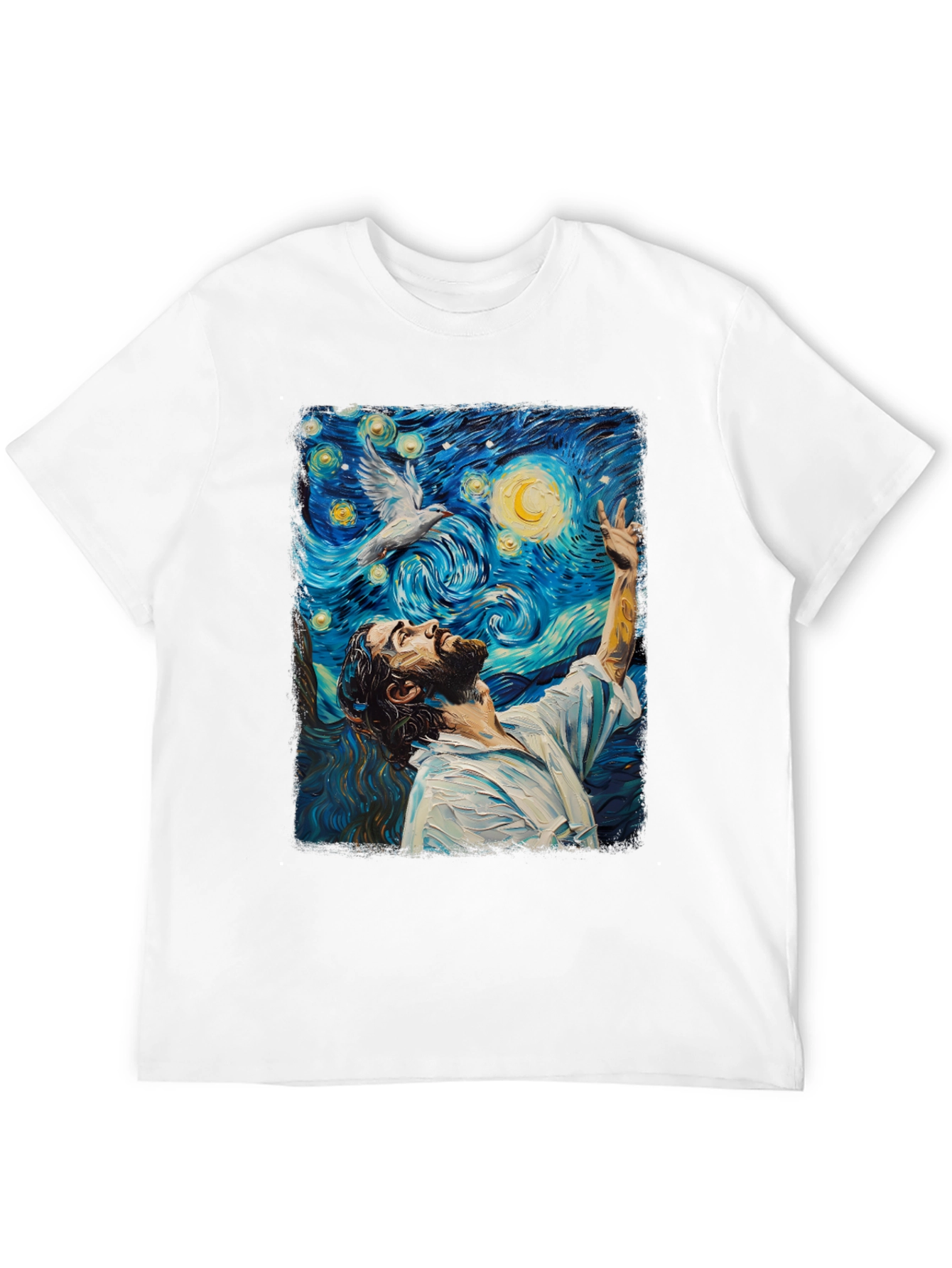 Starry Night Jesus Graphic Tee