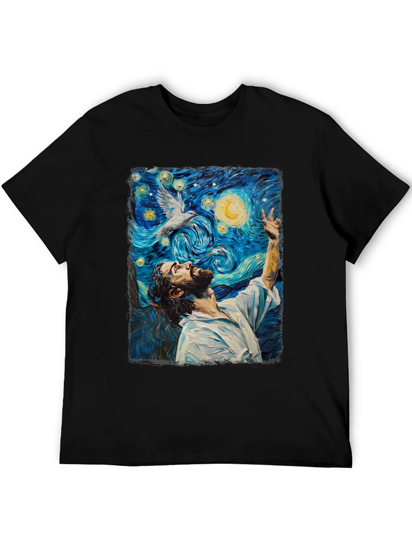 Starry Night Jesus Graphic Tee