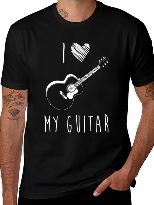 I Love My Guitar Graphic T-Shirt