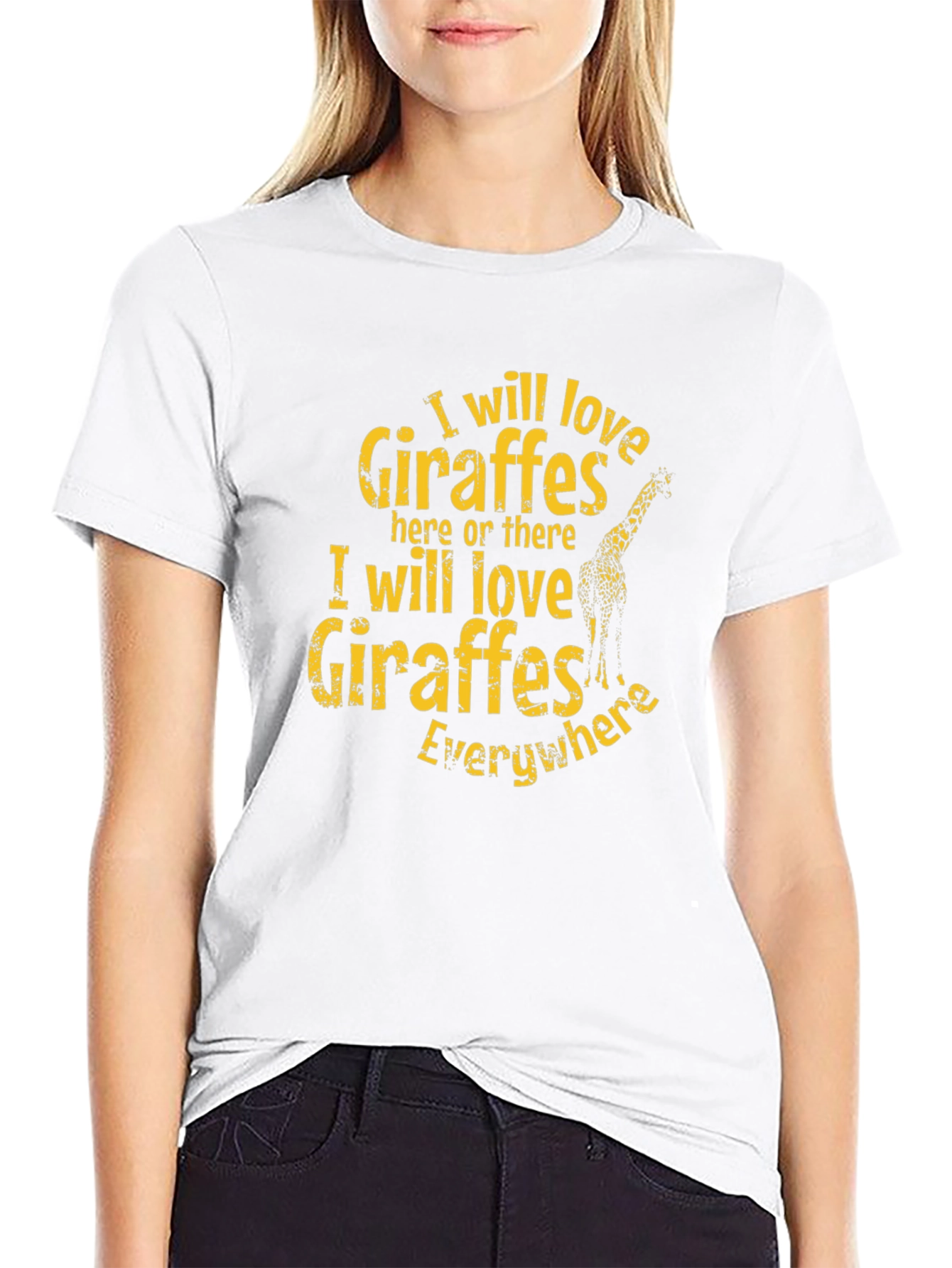 I Love Giraffes Graphic T-Shirt