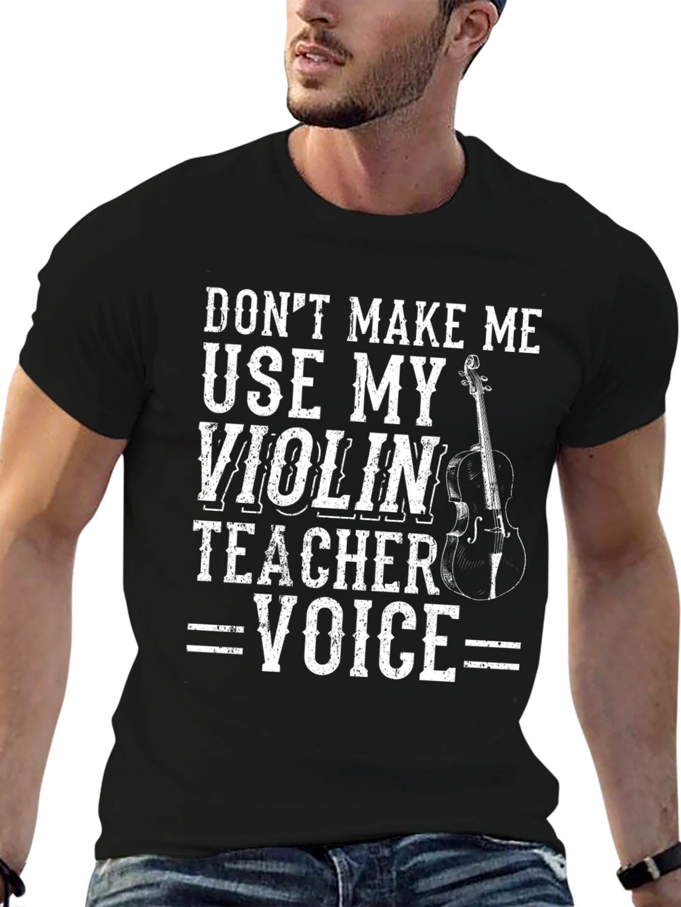 Violin Teacher Voice T-Shirt - Funny Music Tee