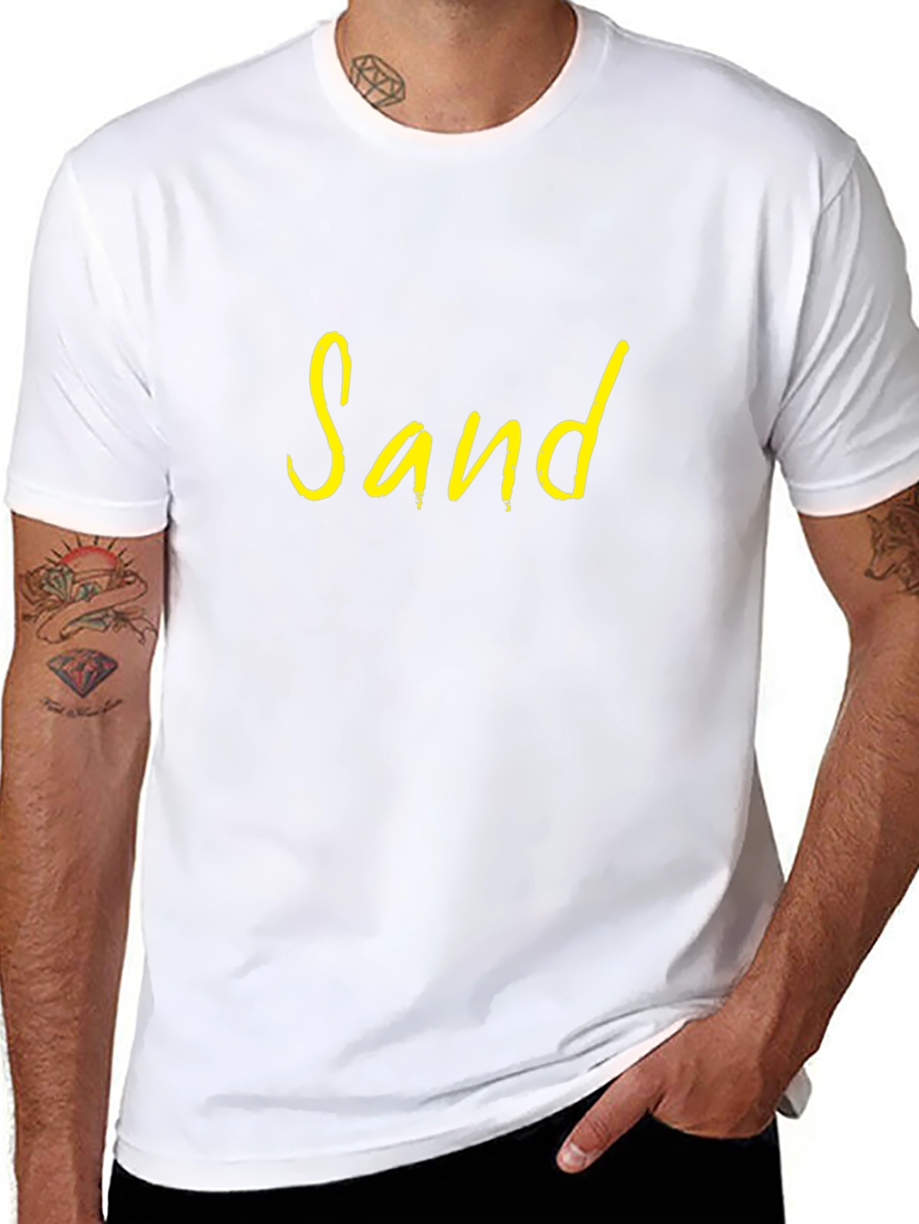Sand Graphic T-Shirt - Casual Style