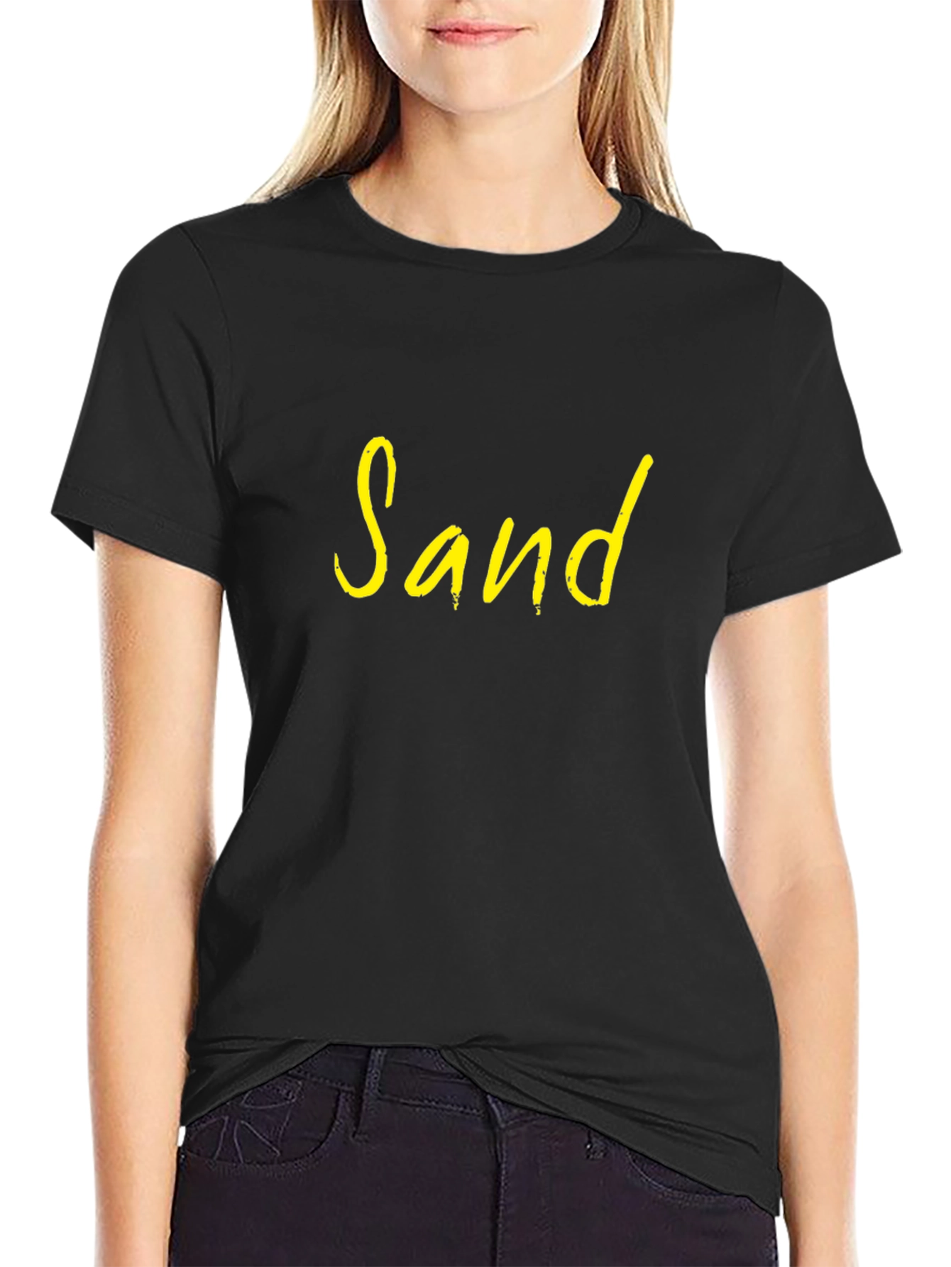 Sand Graphic T-Shirt - Casual Style