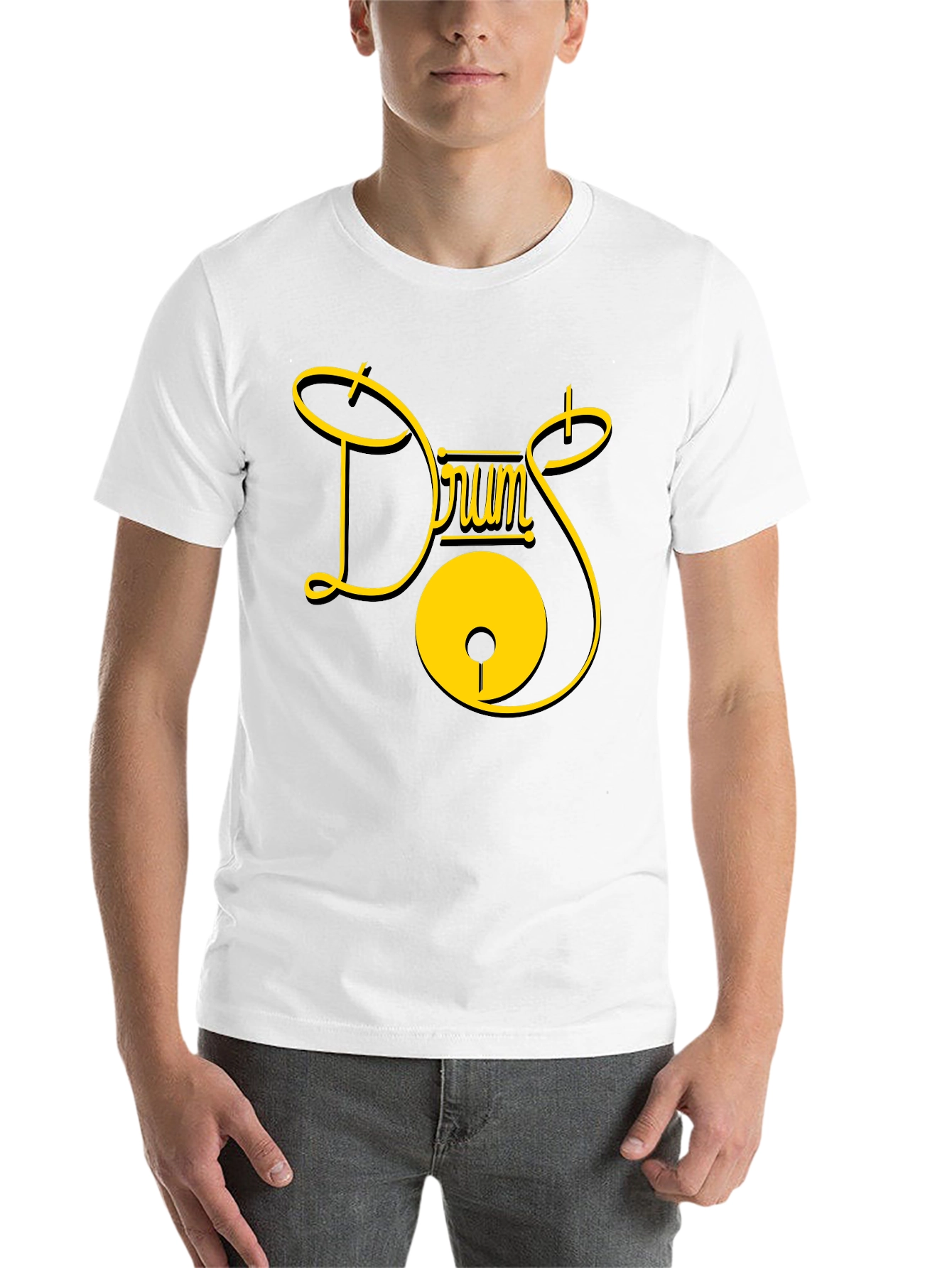 Drums Graphic Tee - Stylish Musician T-Shirt