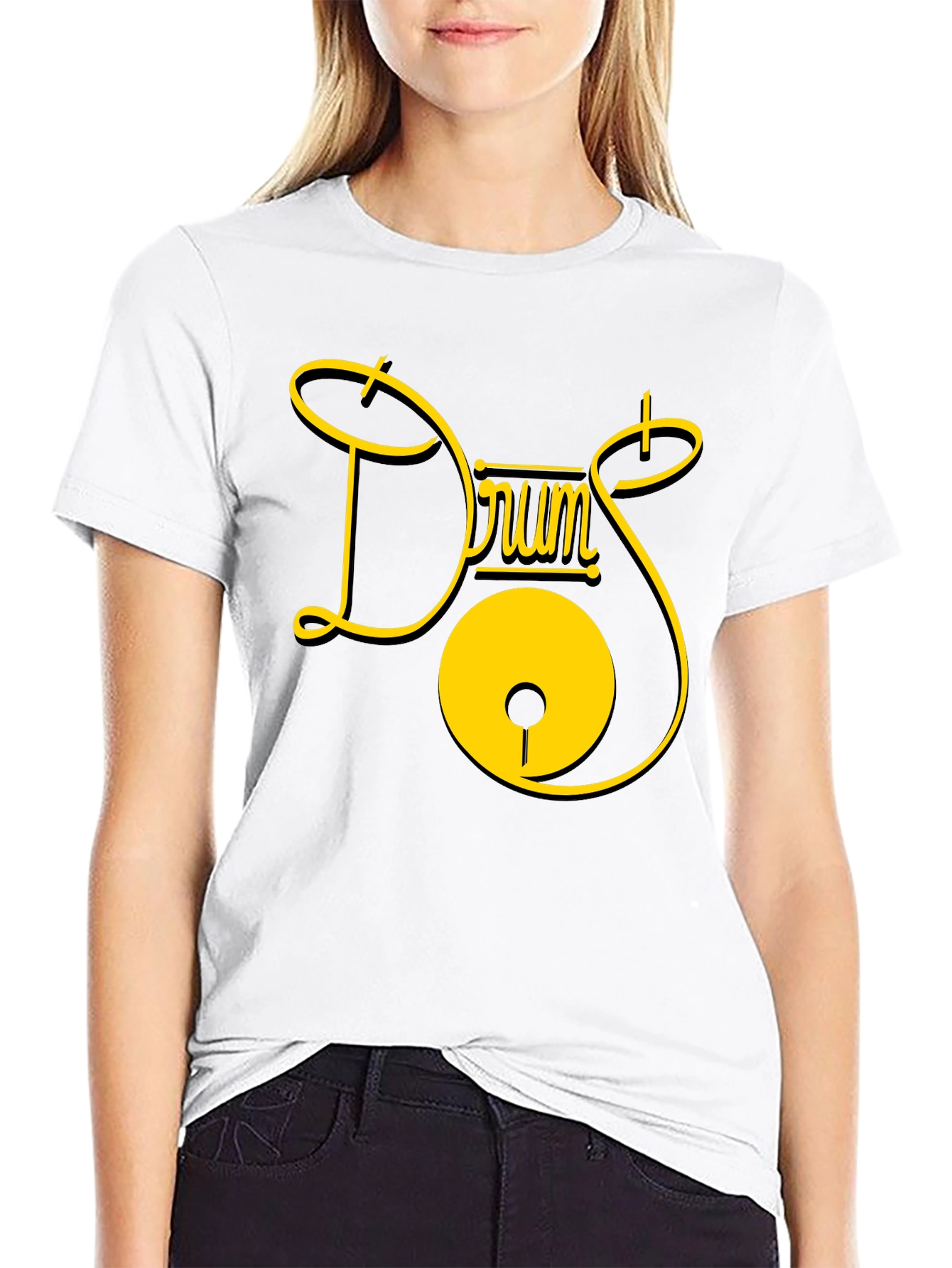 Drums Graphic Tee - Stylish Musician T-Shirt