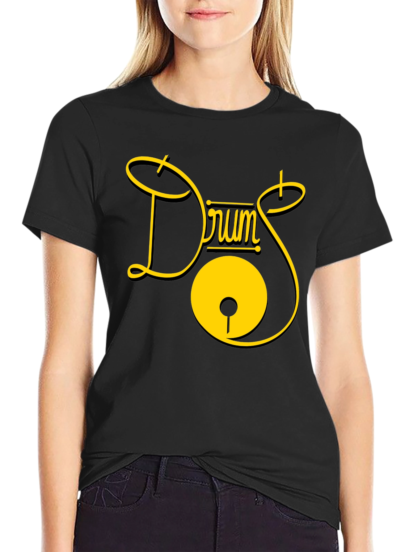 Drums Graphic Tee - Stylish Musician T-Shirt