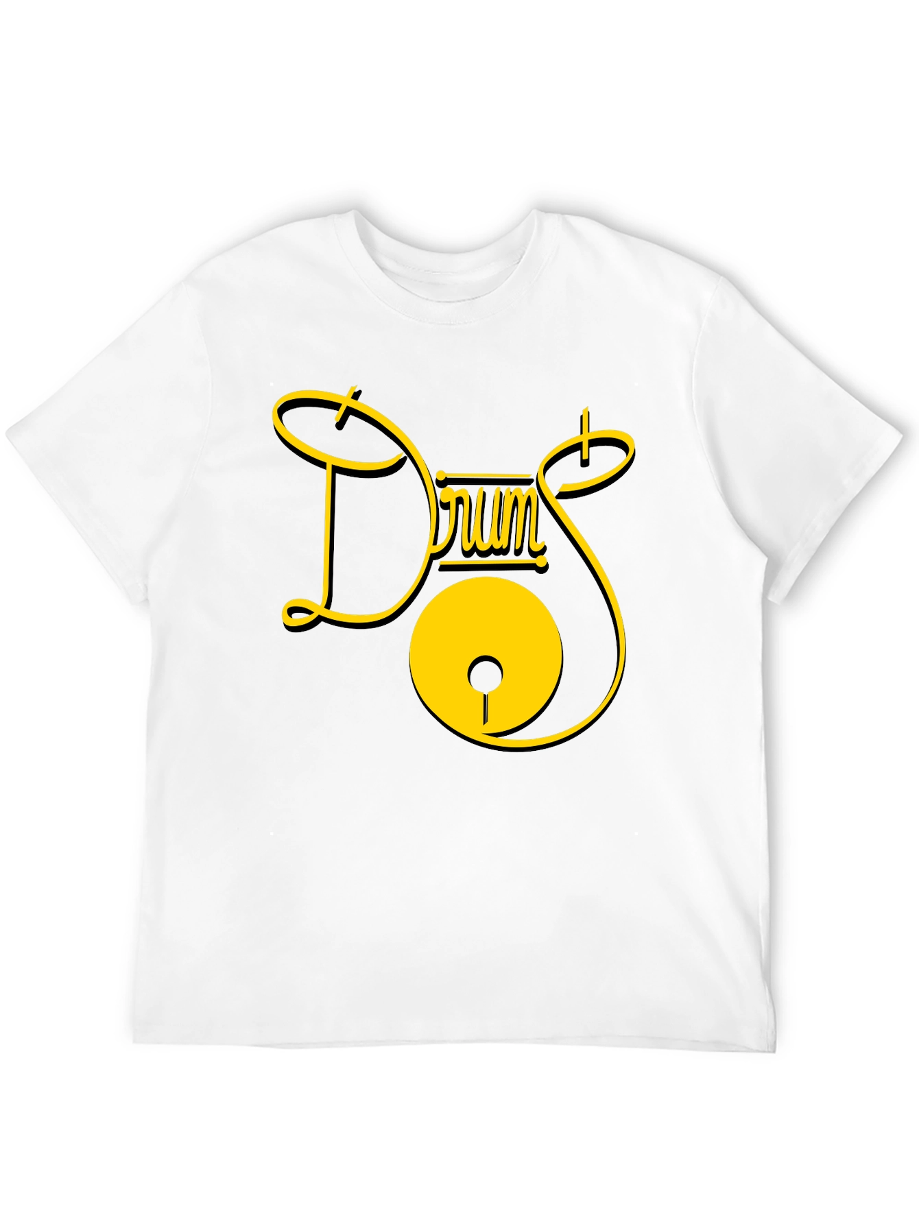 Drums Graphic Tee - Stylish Musician T-Shirt