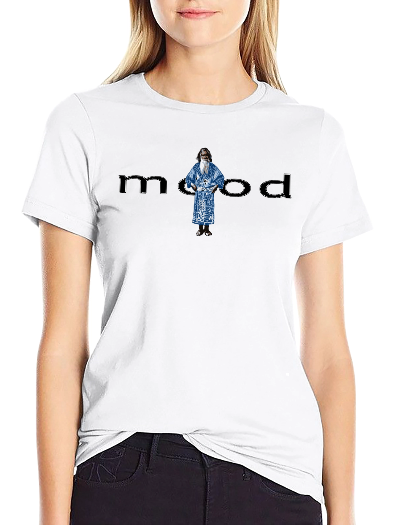 Mood T-Shirt with Figure Graphic