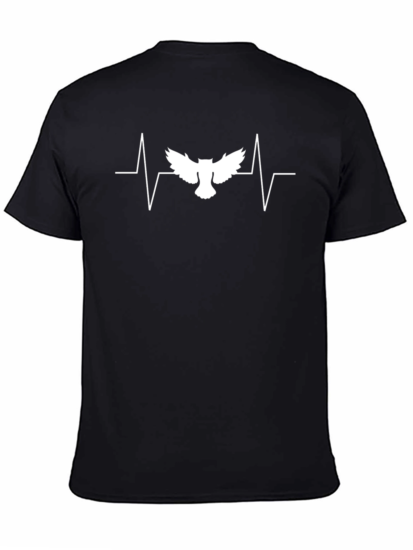 Owl Heartbeat Graphic Tee - Unique Bird Lover T-Shirt