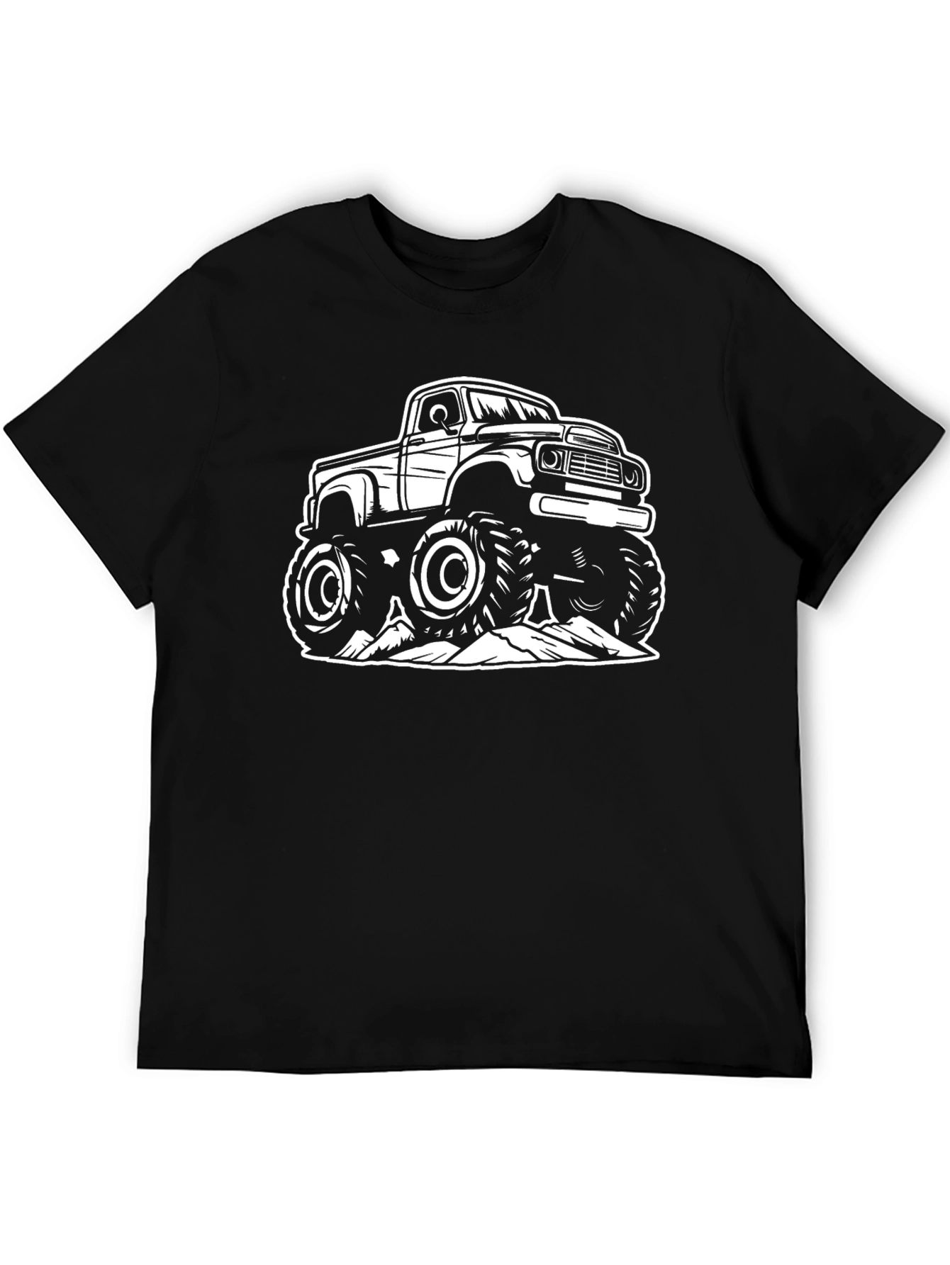 Monster Truck Graphic Tee - Black