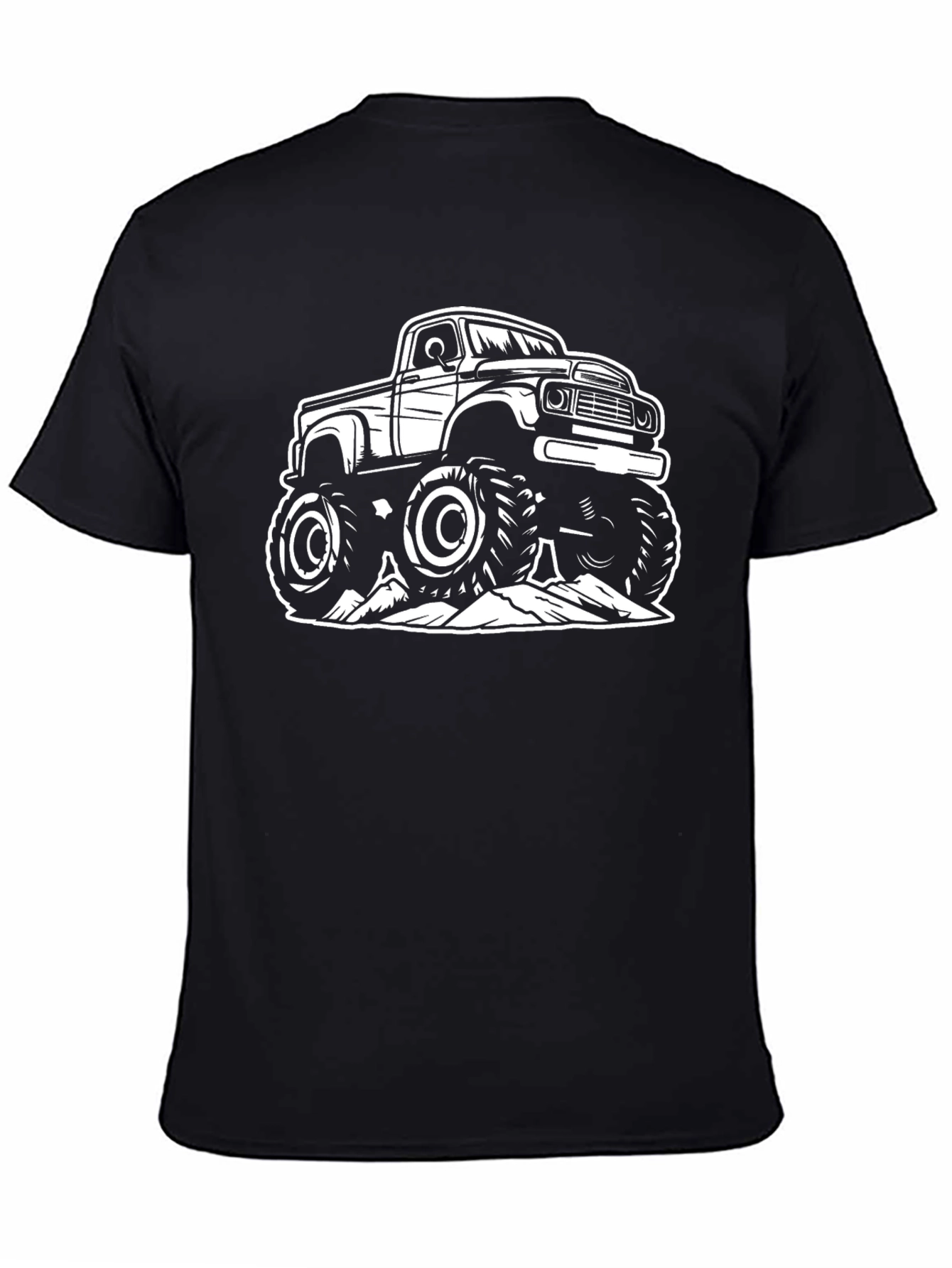 Monster Truck Graphic Tee - Black