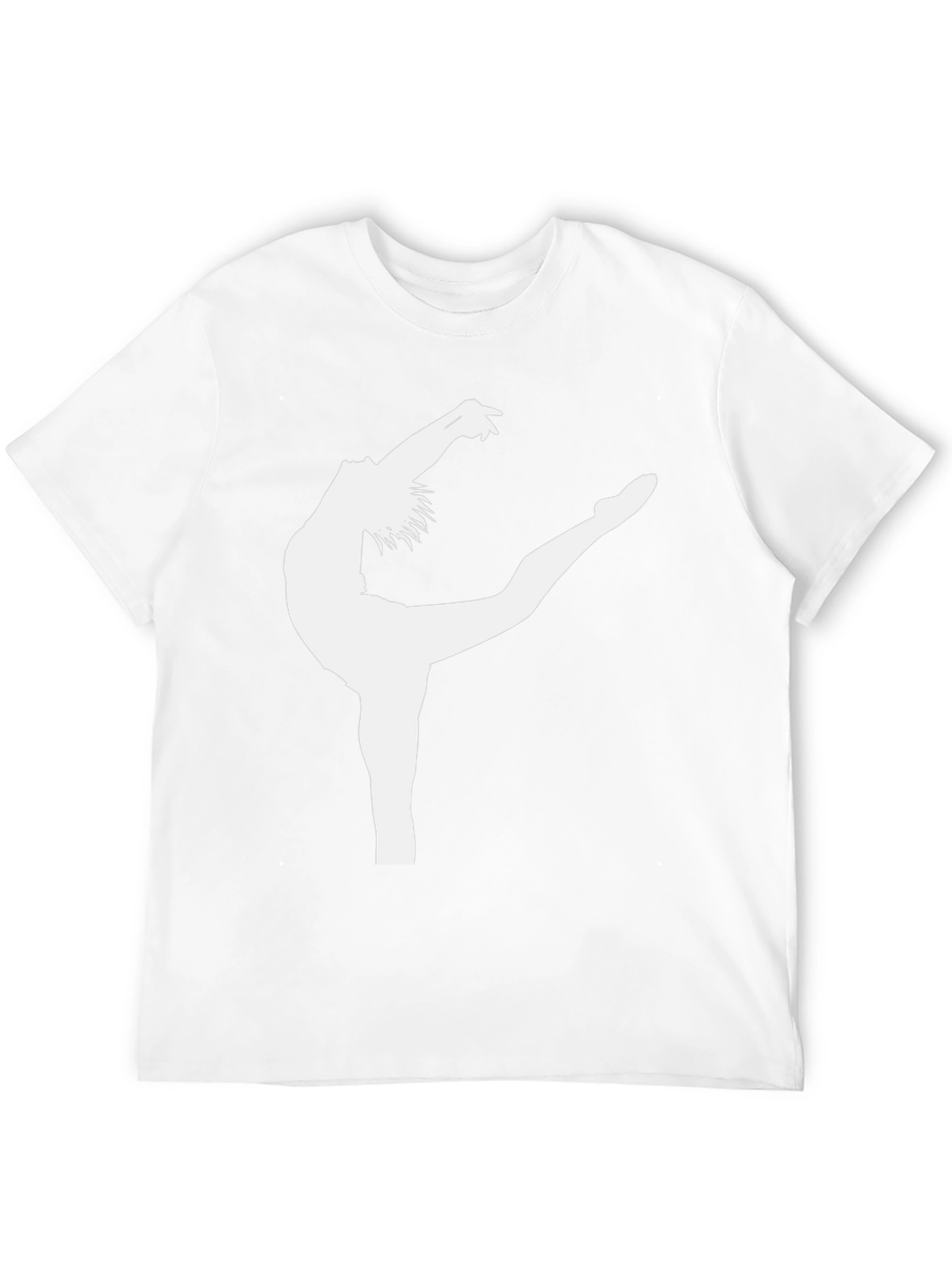 Gymnast Silhouette Graphic Black Tee