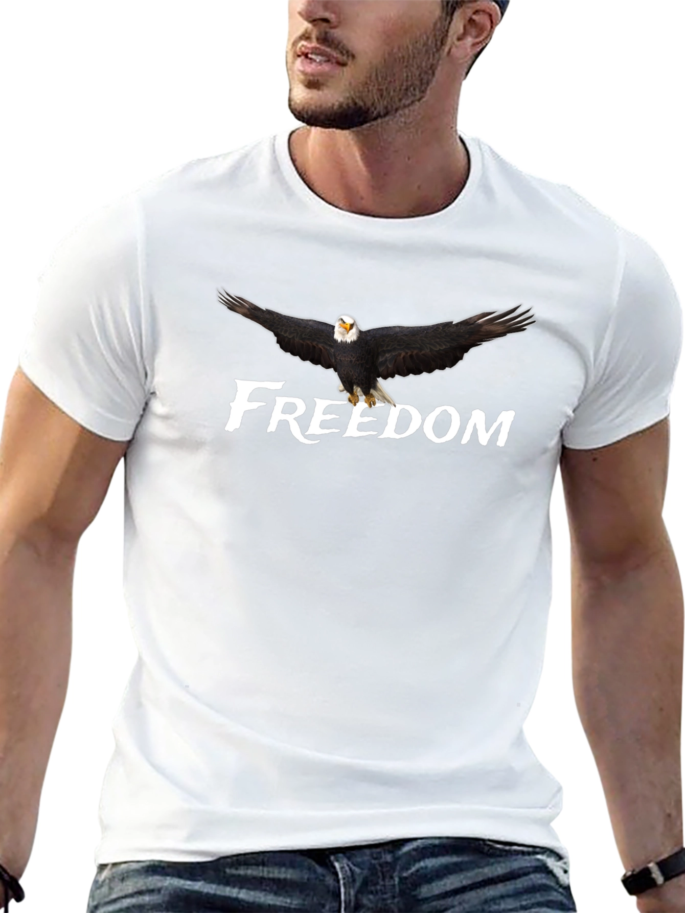 Freedom Eagle Graphic Tee - Patriotic T-Shirt