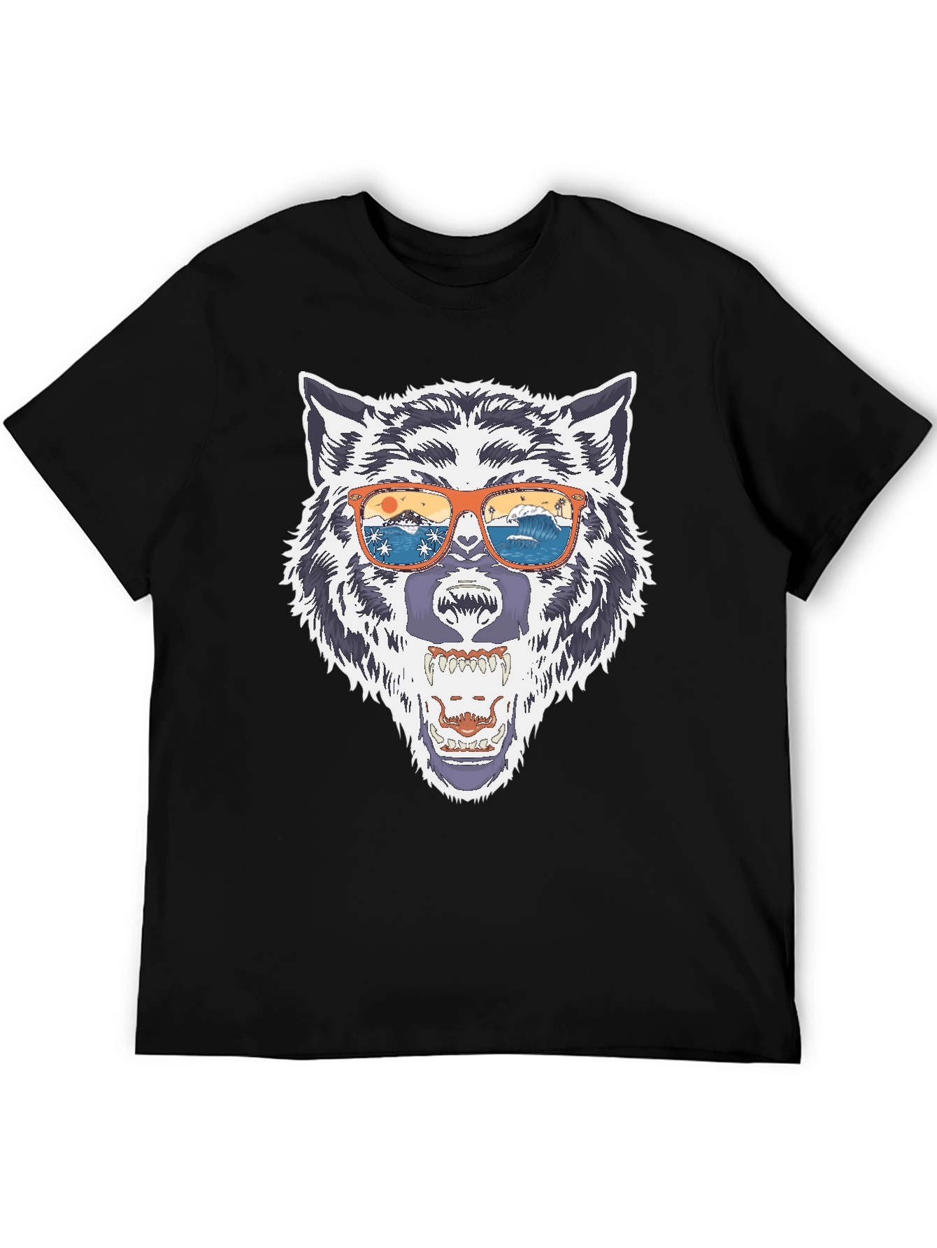 Wolf in Sunglasses Graphic Tee
