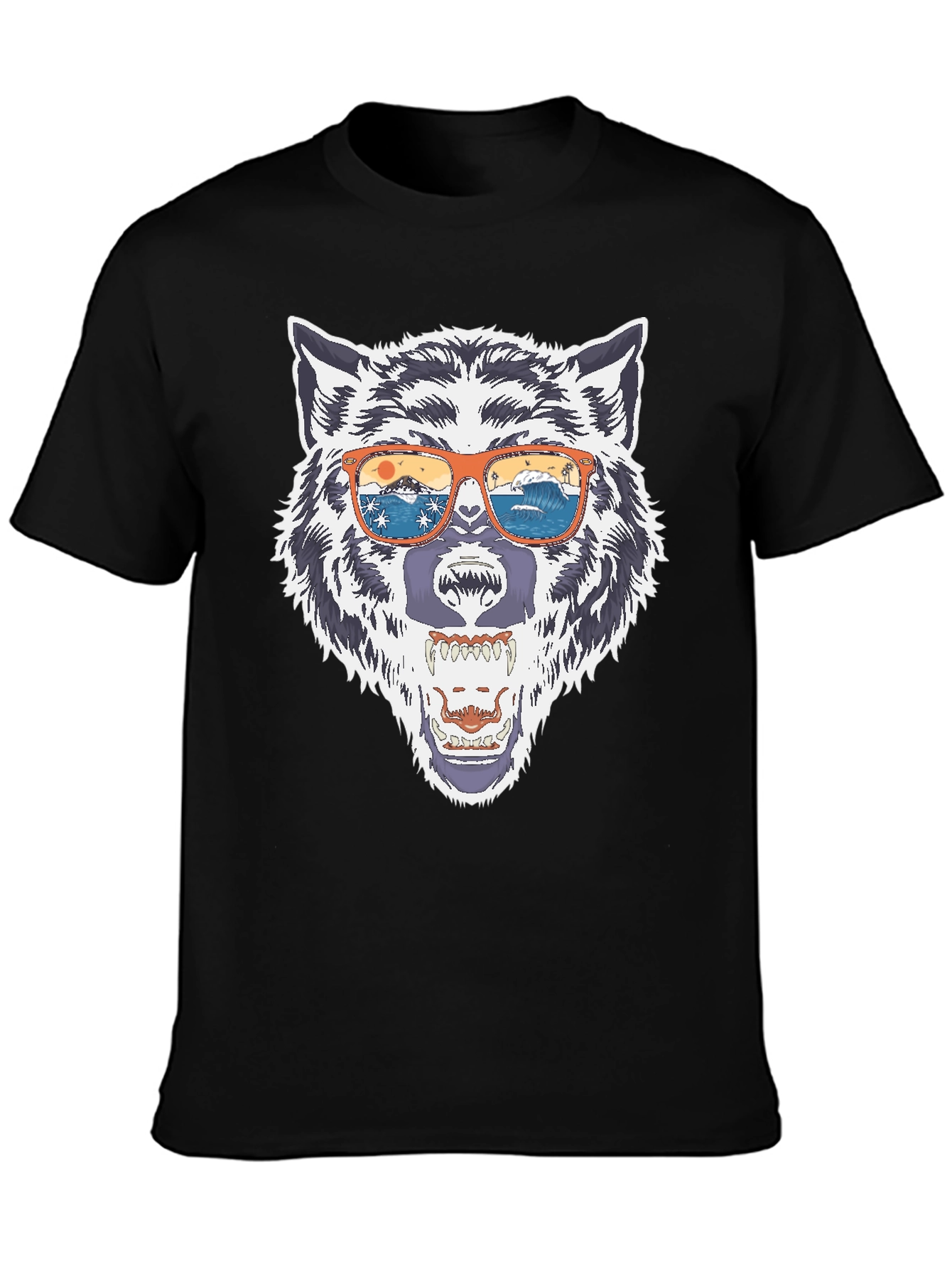 Wolf in Sunglasses Graphic Tee