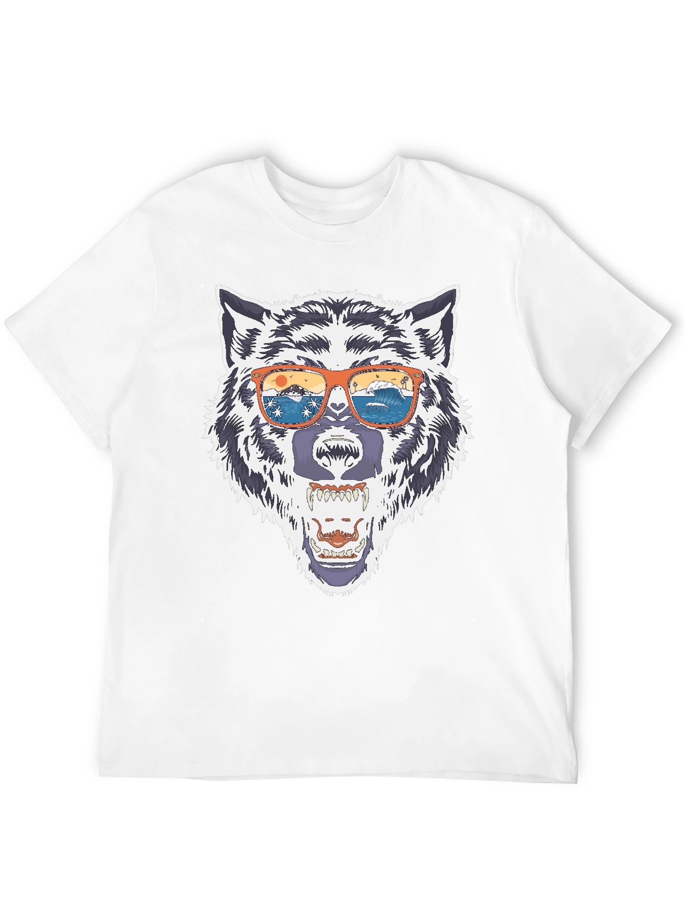 Wolf in Sunglasses Graphic Tee