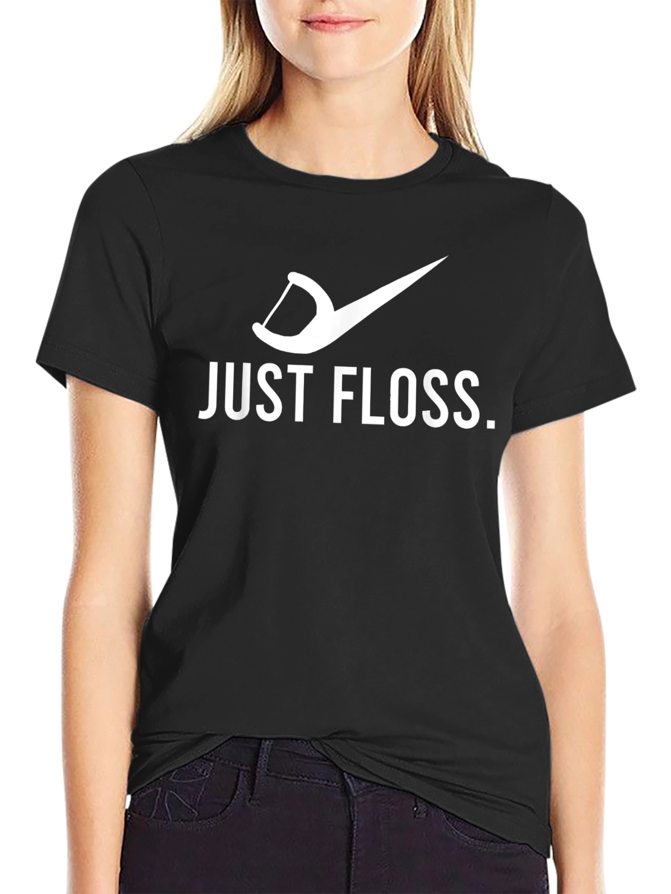 Just Floss T-Shirt Funny Dental Hygiene Tee