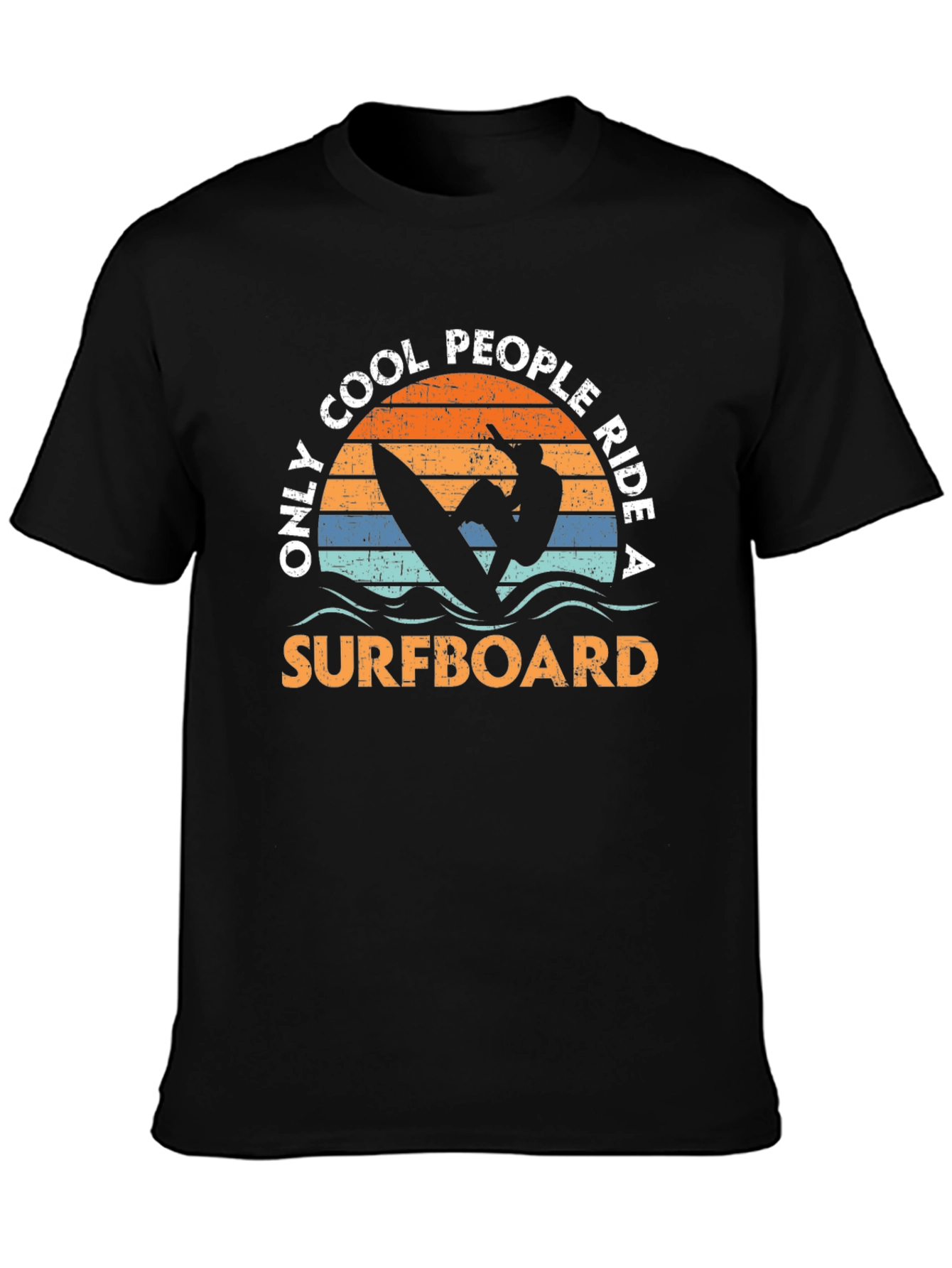 Cool People Surfboard Graphic Tee