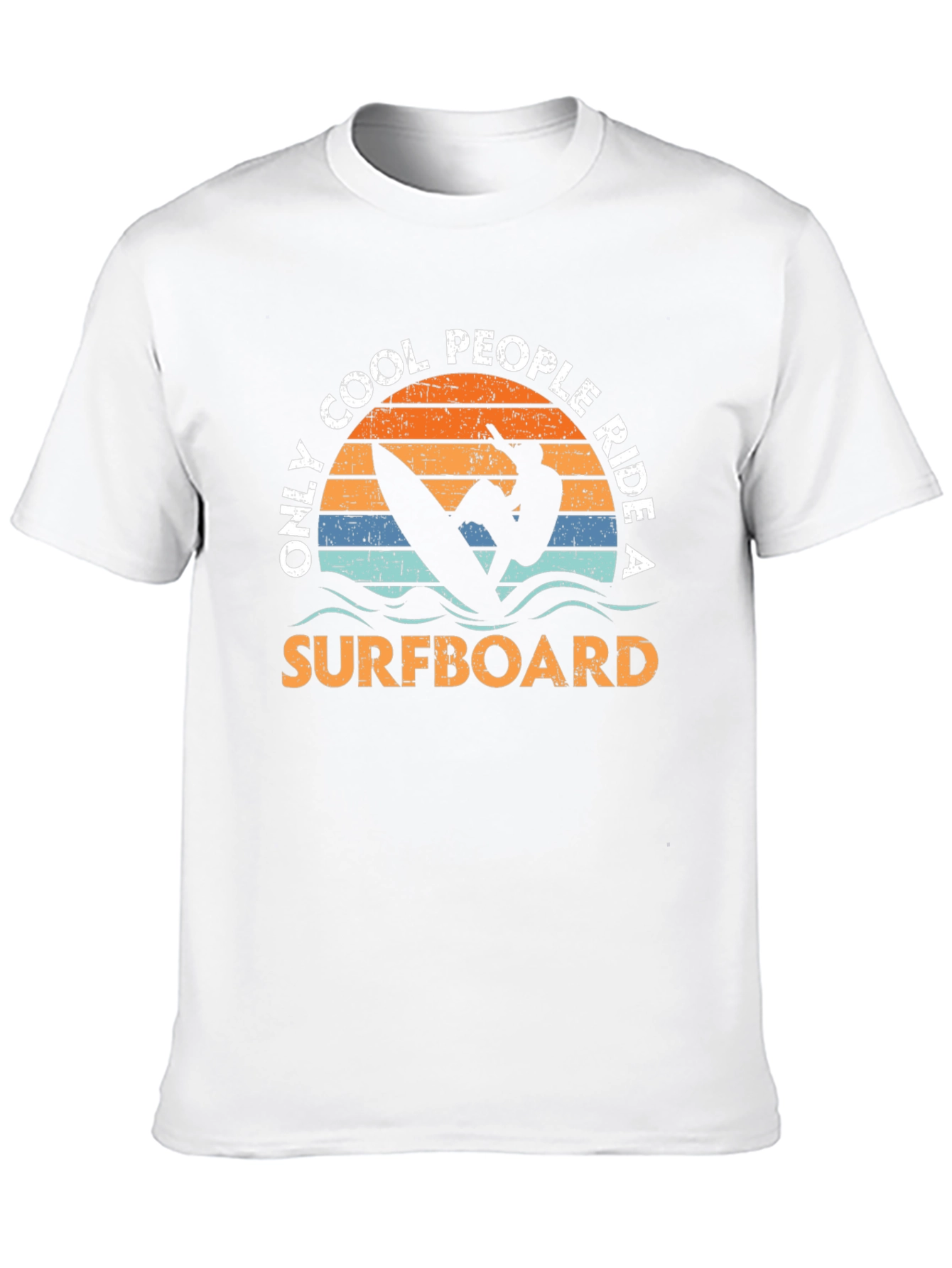 Cool People Surfboard Graphic Tee