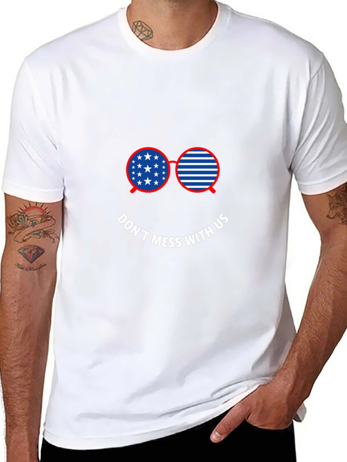 Patriotic Sunglasses T-Shirt - Dont Mess With Us