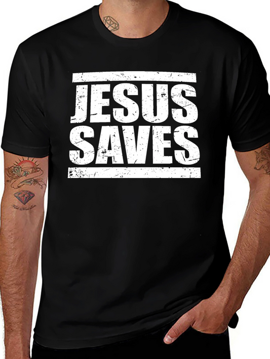 Jesus Saves Graphic T-Shirt - Religious Christian Tee