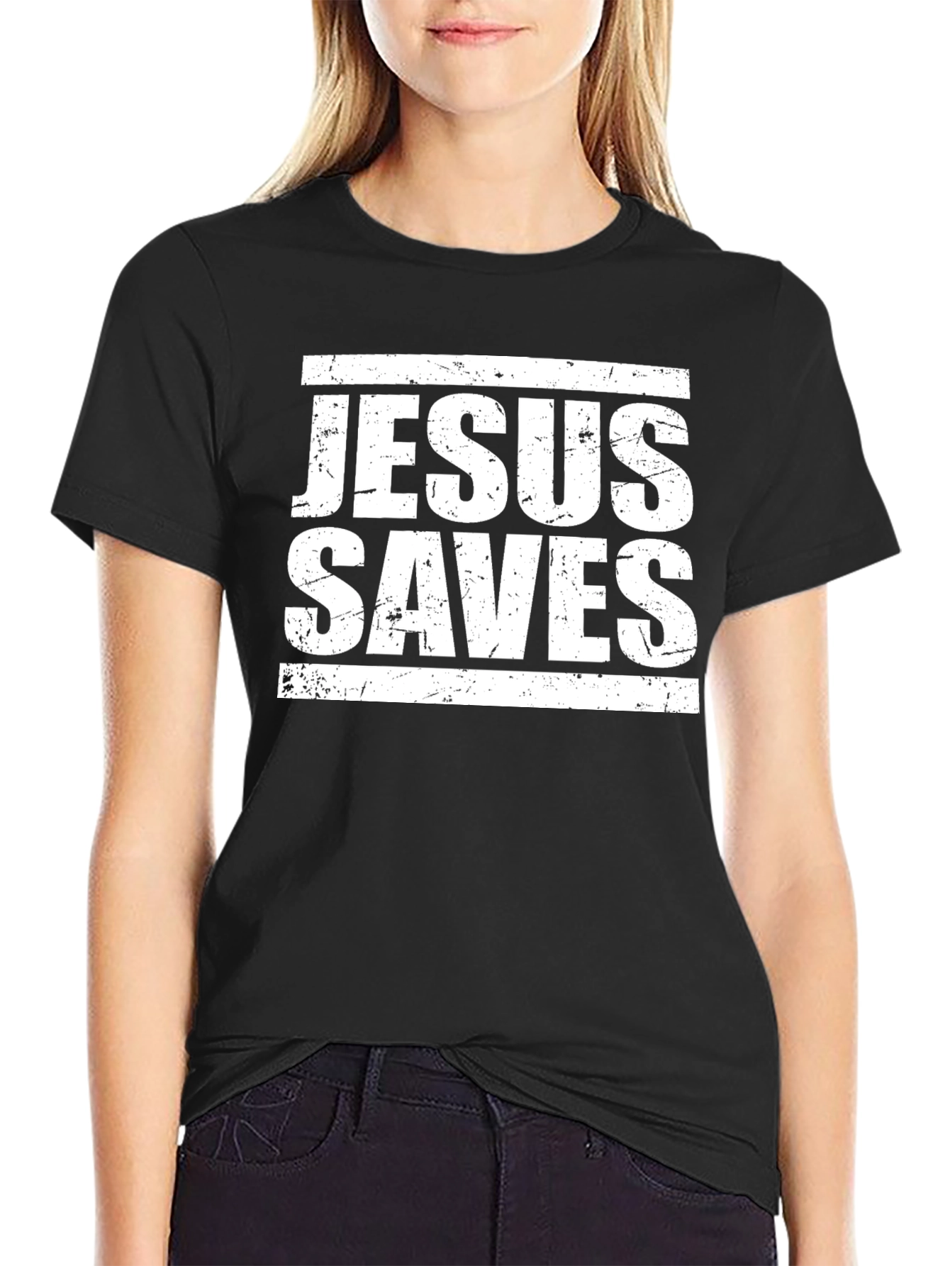Jesus Saves Graphic T-Shirt - Religious Christian Tee
