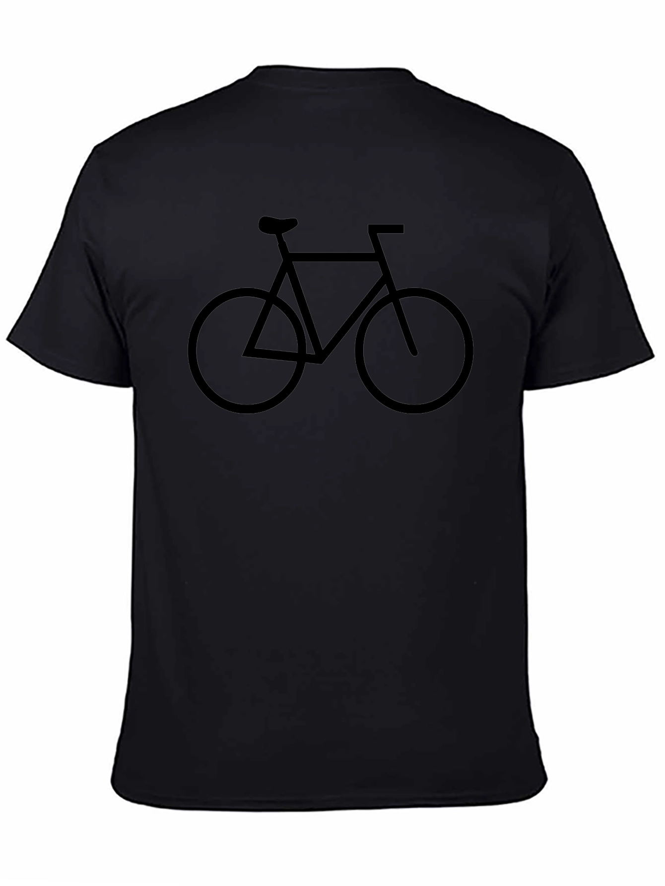 Mens Black Bicycle Graphic T-Shirt