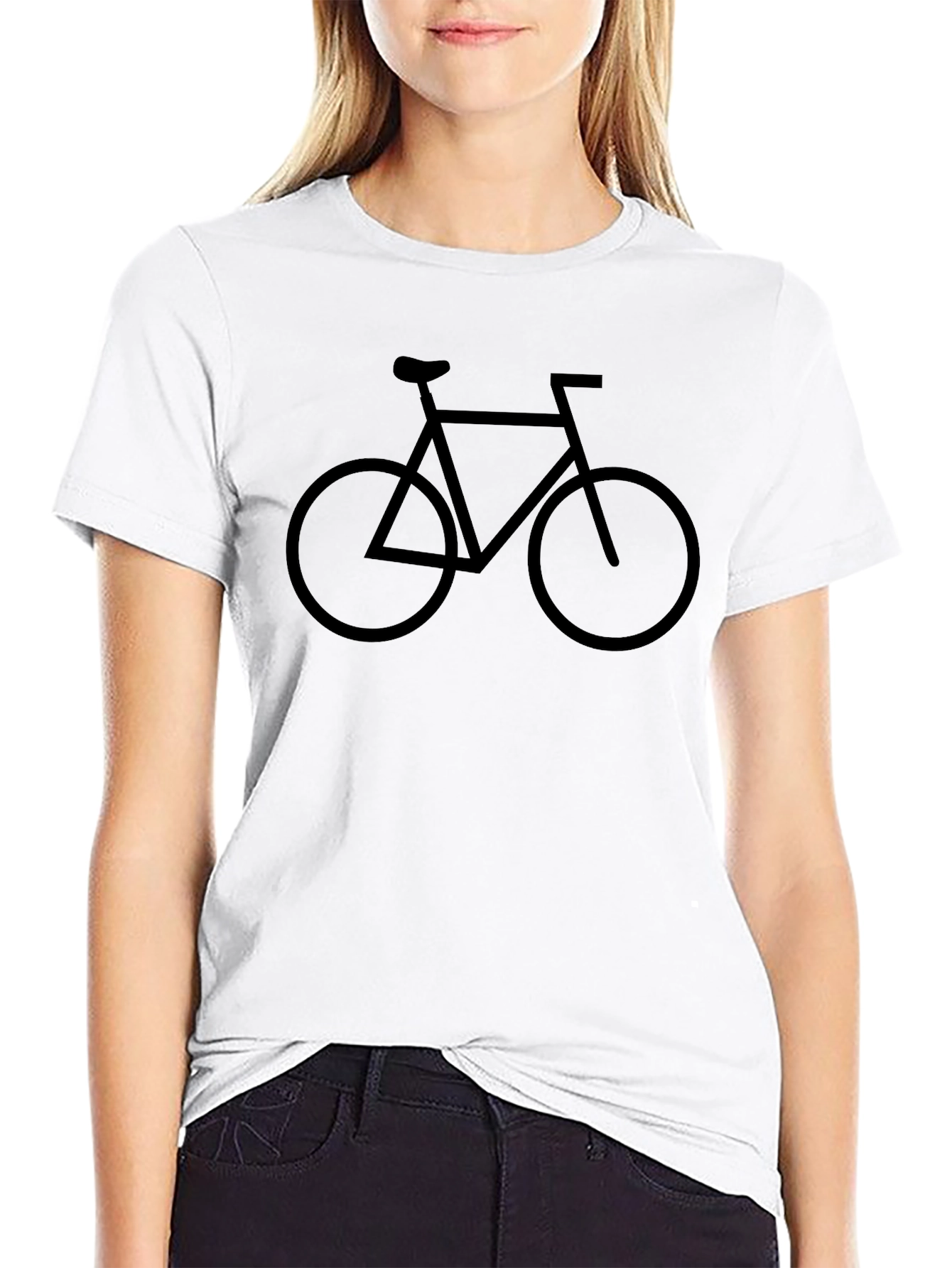 Mens Black Bicycle Graphic T-Shirt