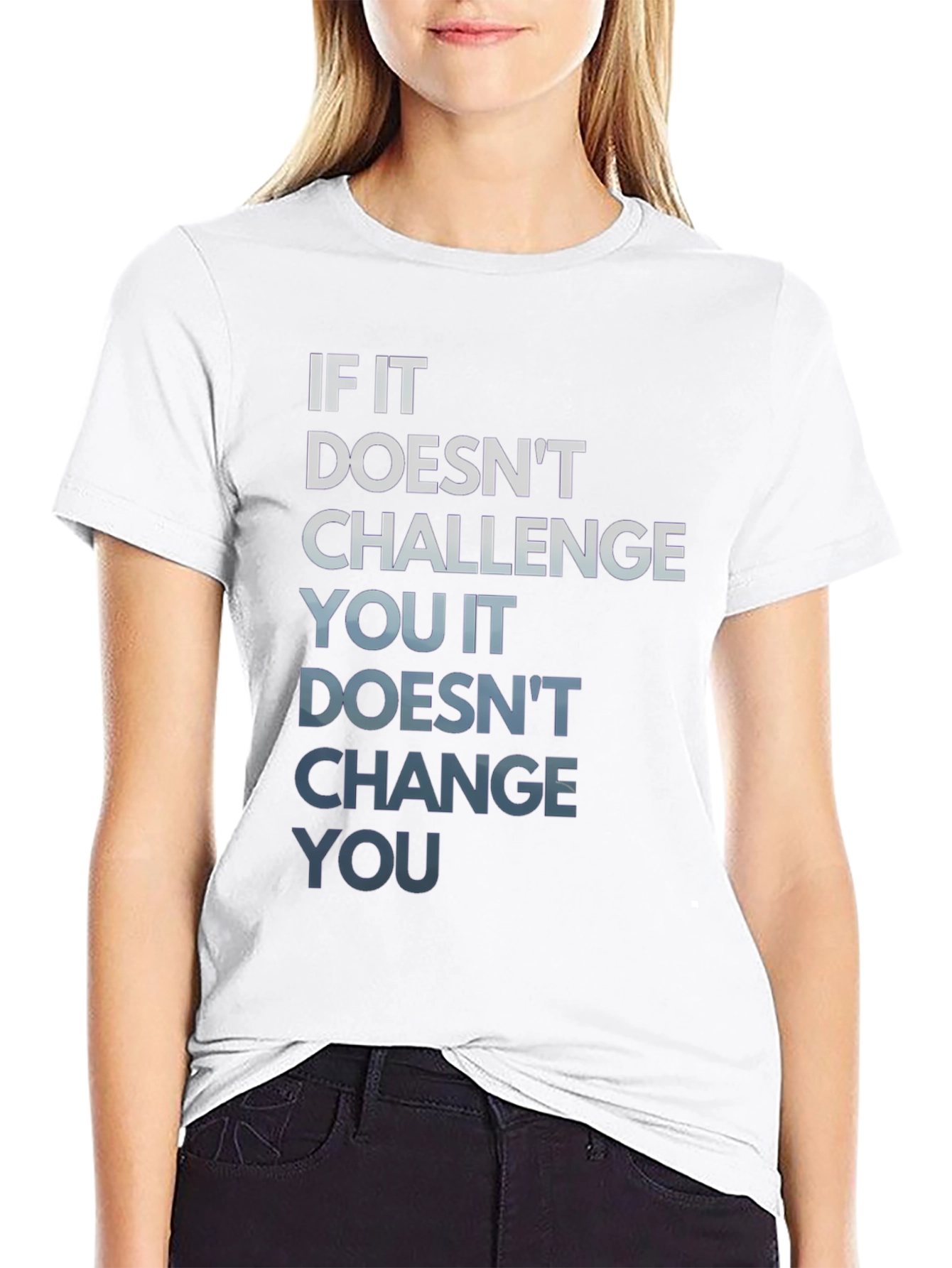 Motivational Graphic Tee - Challenge Changes You