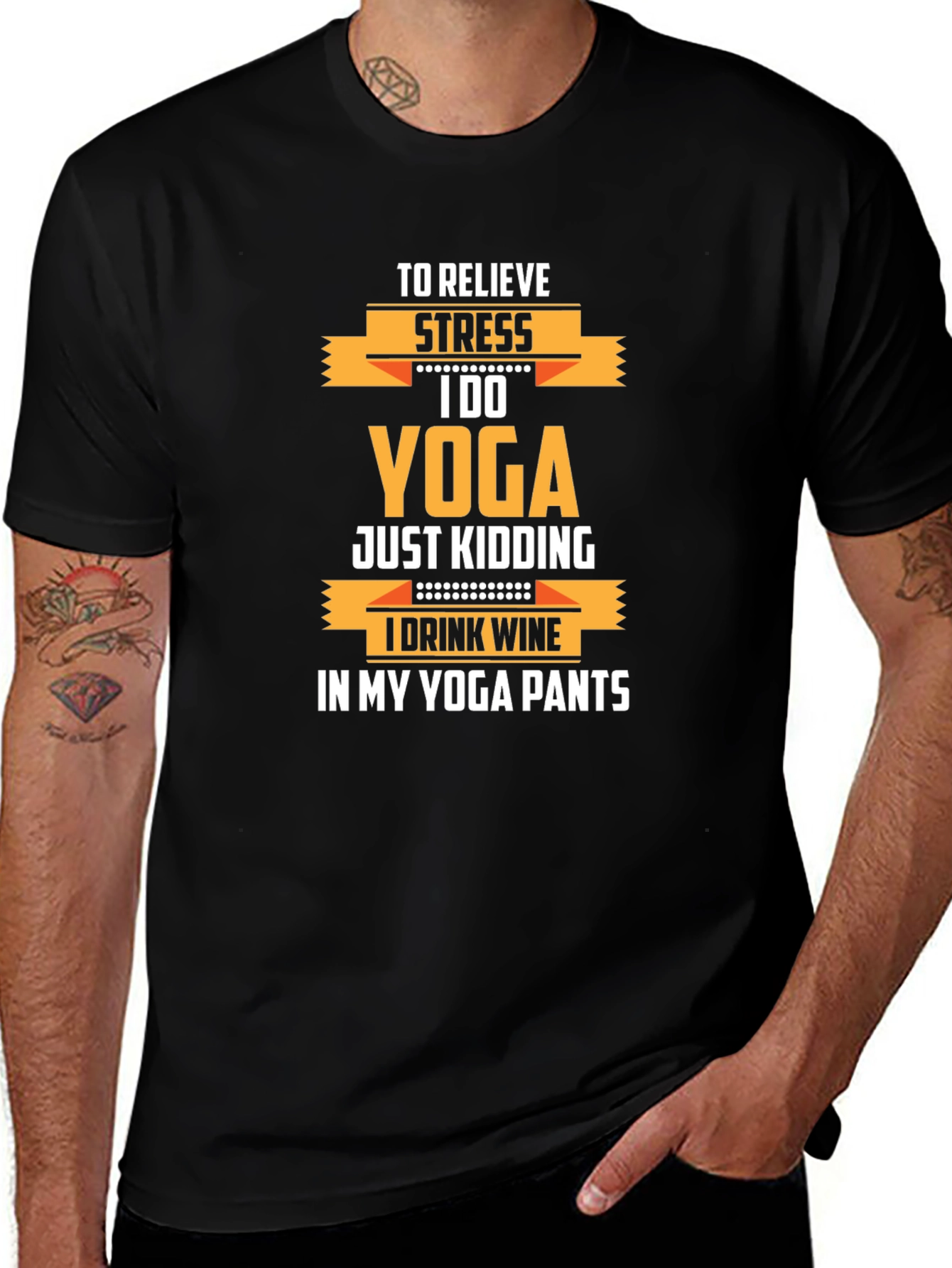 Funny Yoga Wine T-Shirt