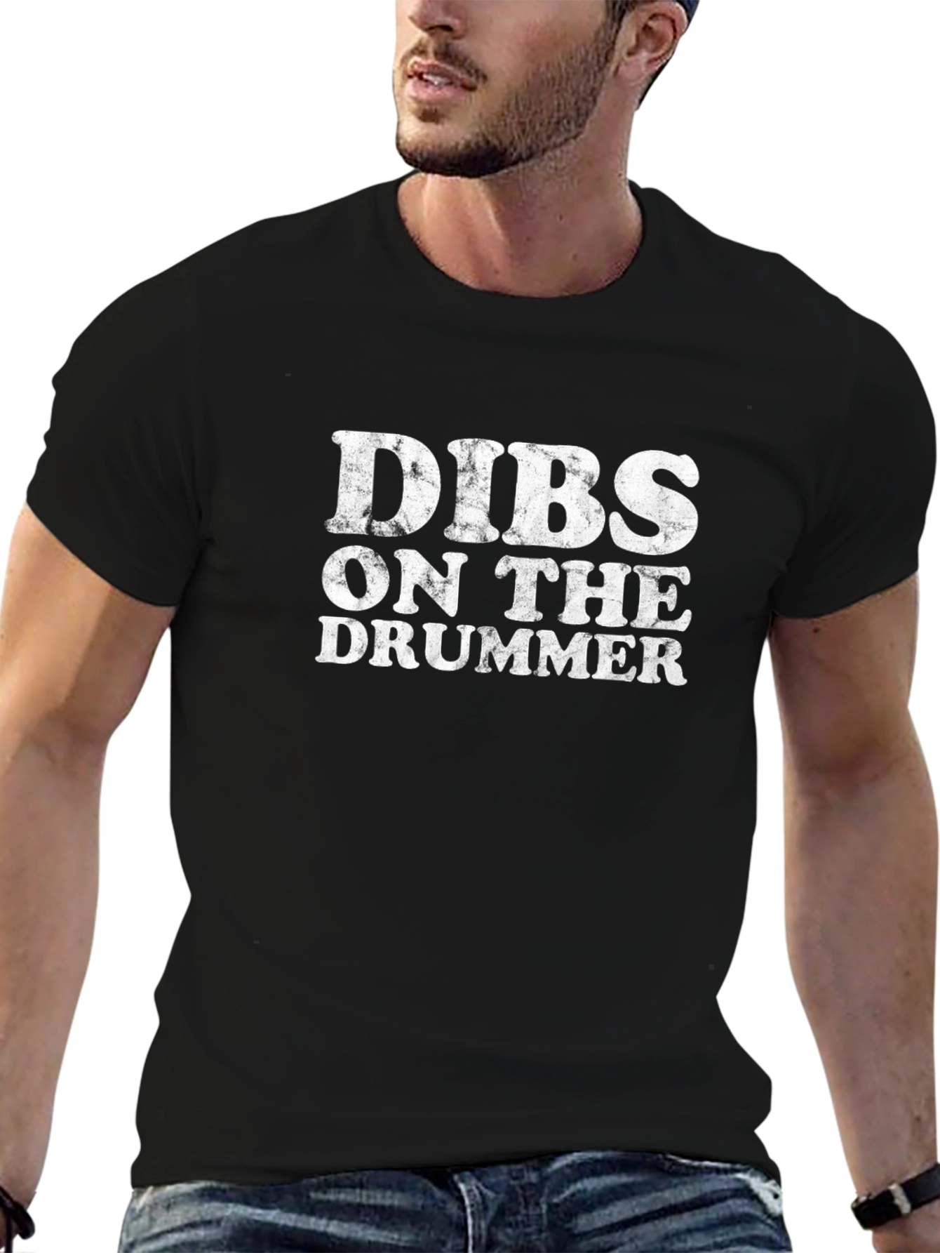 Dibs on the Drummer T-Shirt - Black Graphic Tee