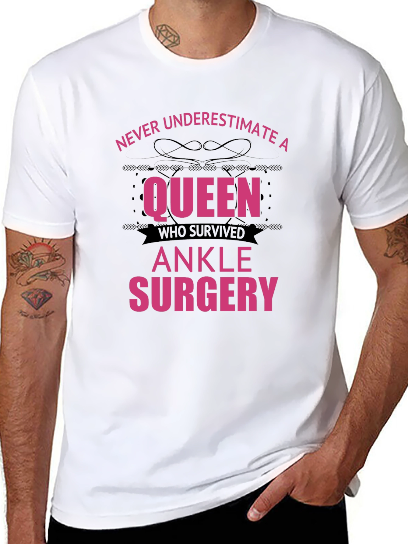 Queen Ankle Surgery Survivor T-Shirt