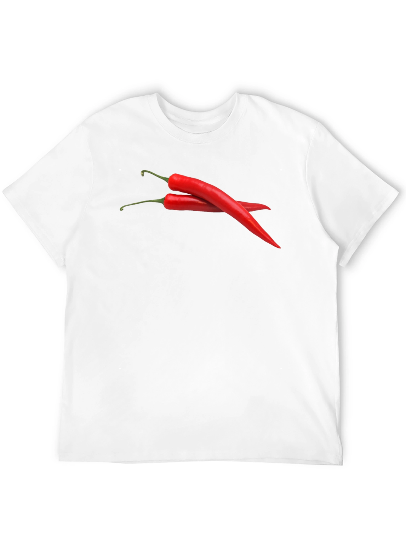 Spicy Red Chili Pepper Graphic Black T-Shirt