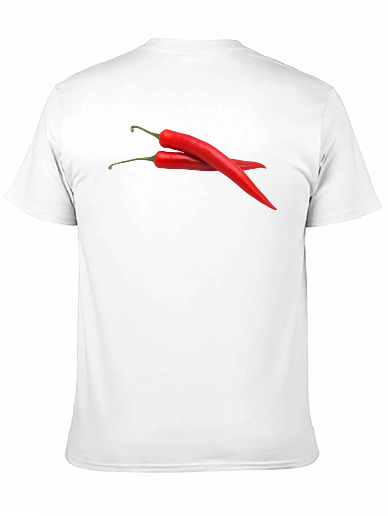Spicy Red Chili Pepper Graphic Black T-Shirt