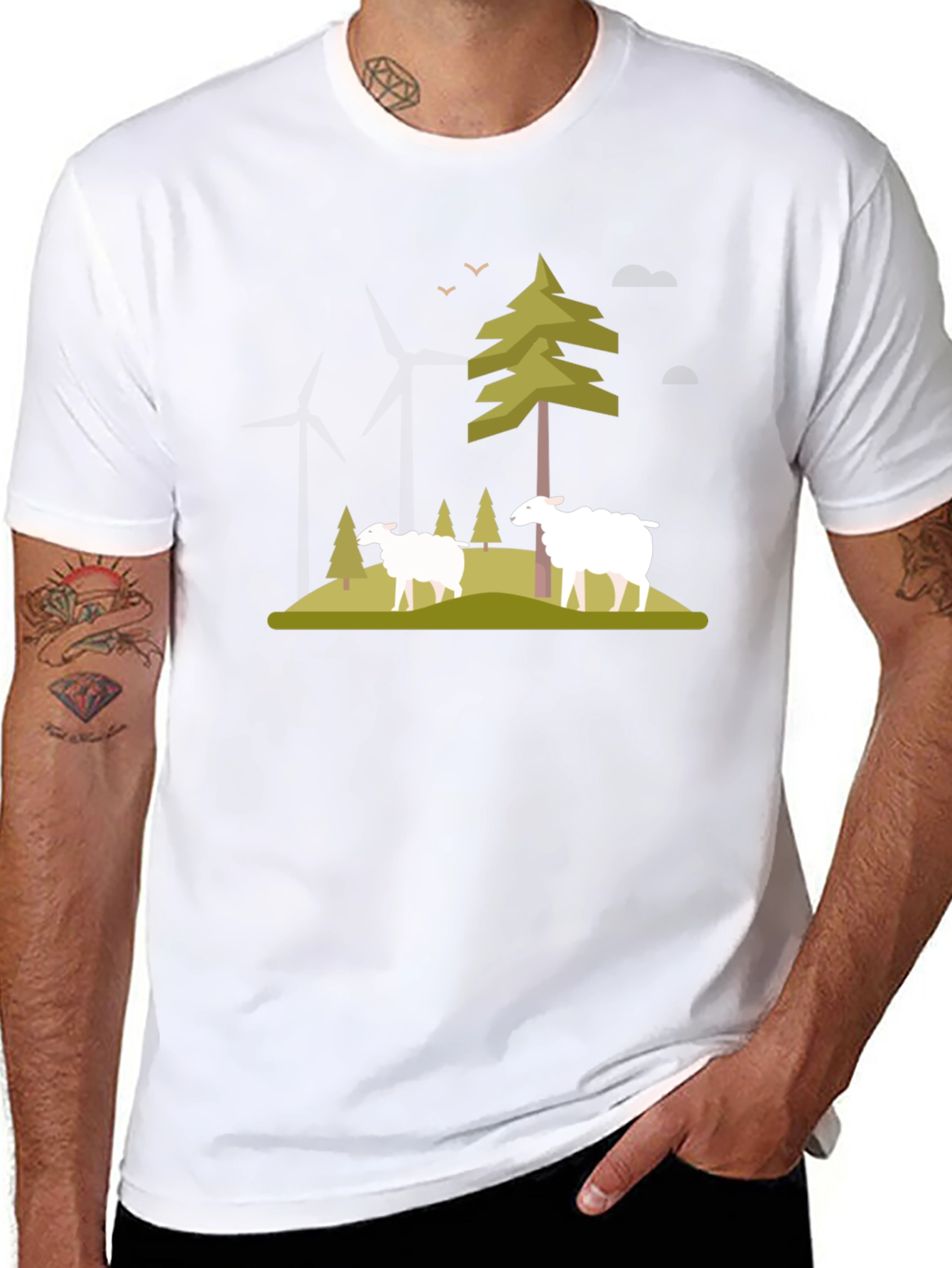 Nature Scene Graphic T-Shirt