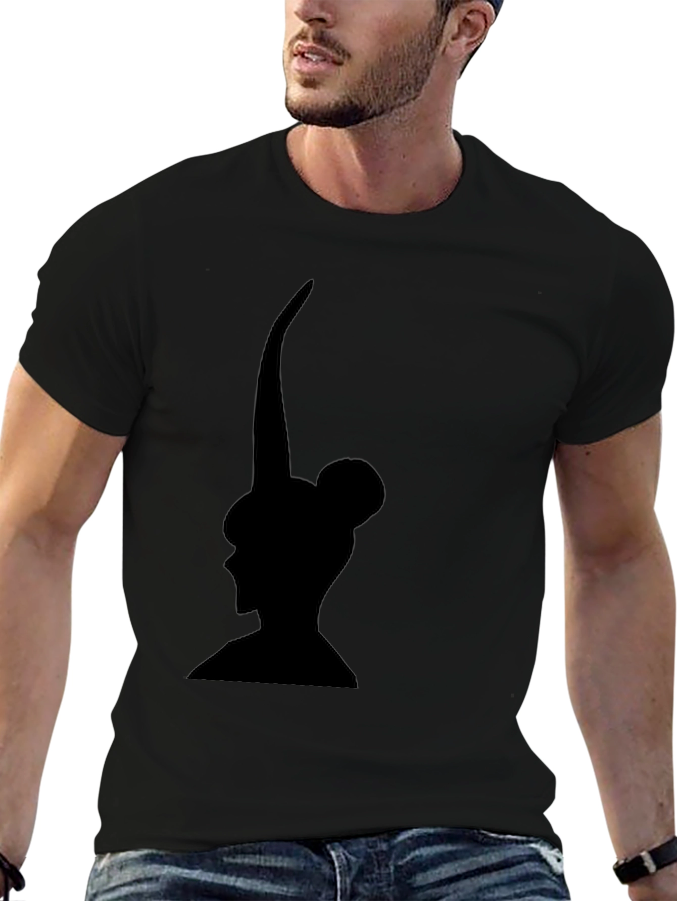 Silhouette Graphic Black T-Shirt