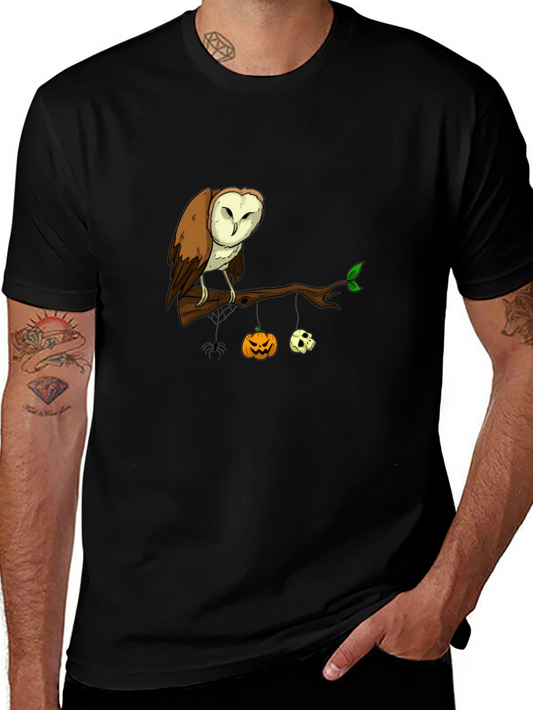 Halloween Owl T-Shirt - Spooky Season Tee